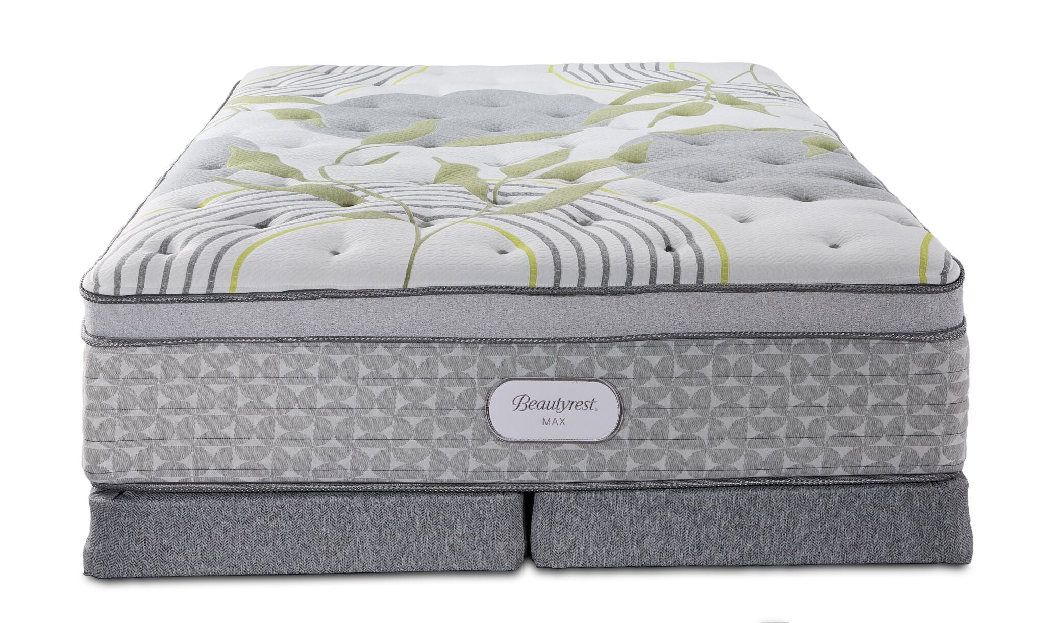 Beautyrest Max Moon Euro Top Plush Queen Mattress and Low Profile Split Boxspring Set - Image 2