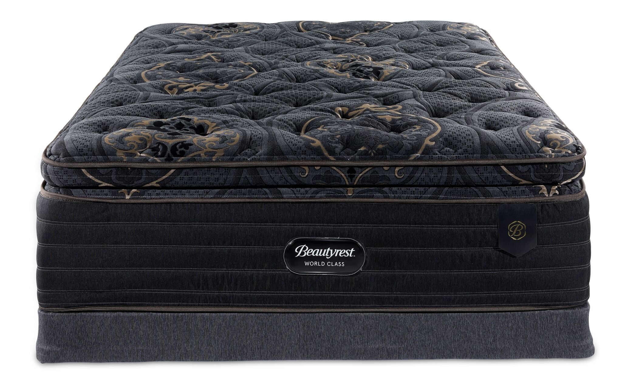 Beautyrest World Class Empress Luxury Firm Full Mattress and Low Profile Boxspring Set - Image 2