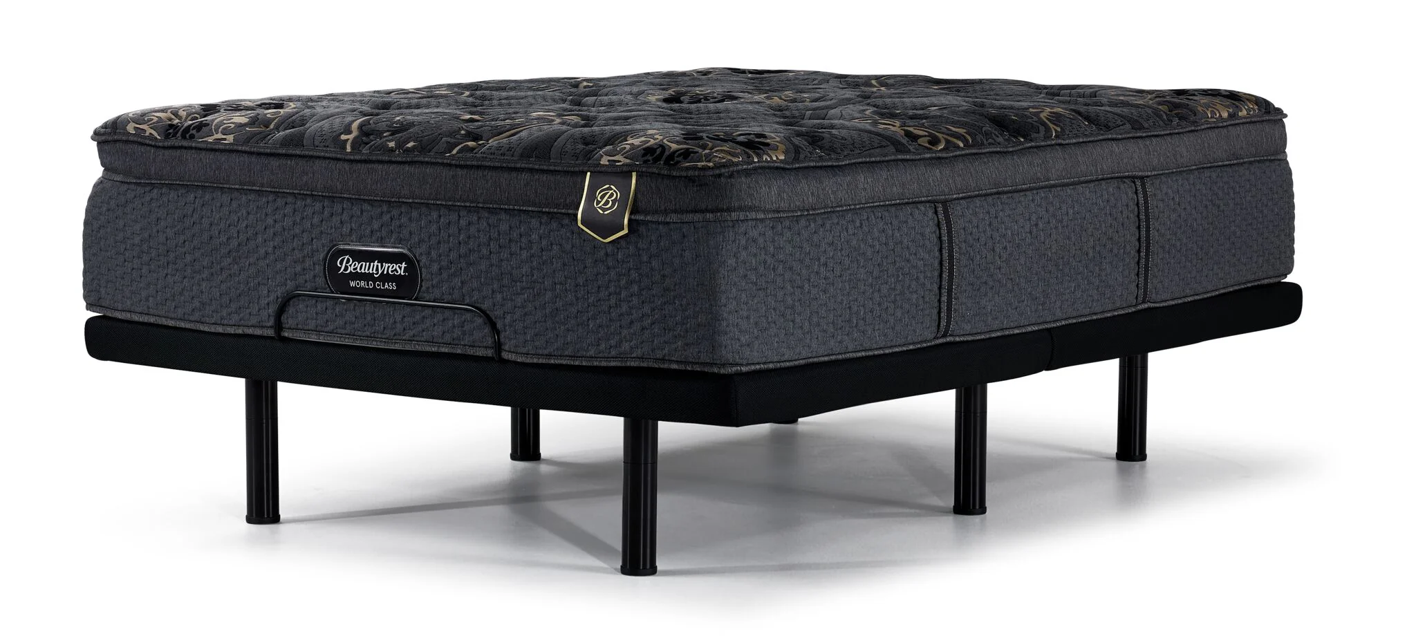 Beautyrest World Class Legacy Medium King Mattress and L2 Motion Pro Adjustable Base - Image 2