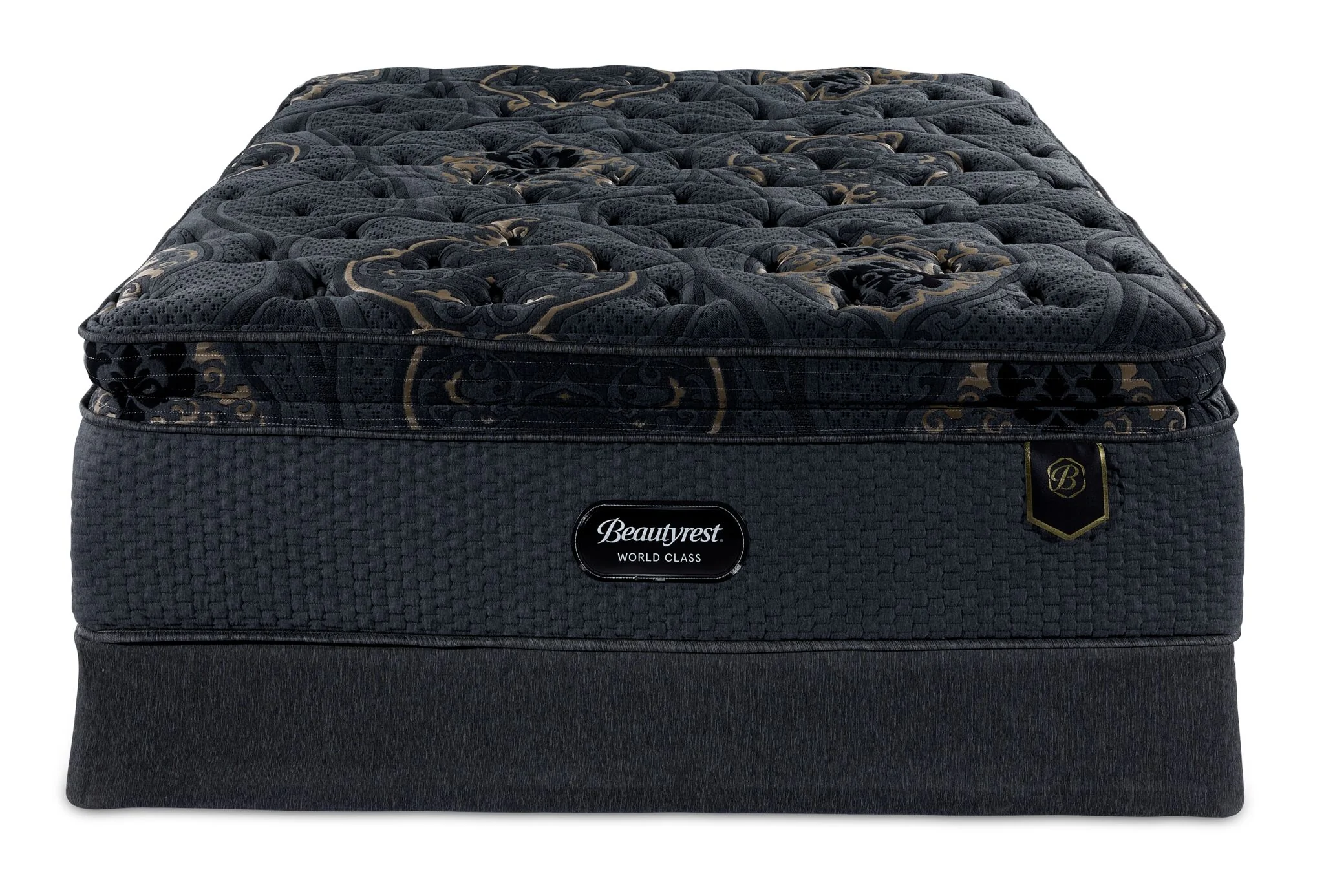 Beautyrest World Class Viscount Plush Queen Mattress and Boxspring Set - Image 2