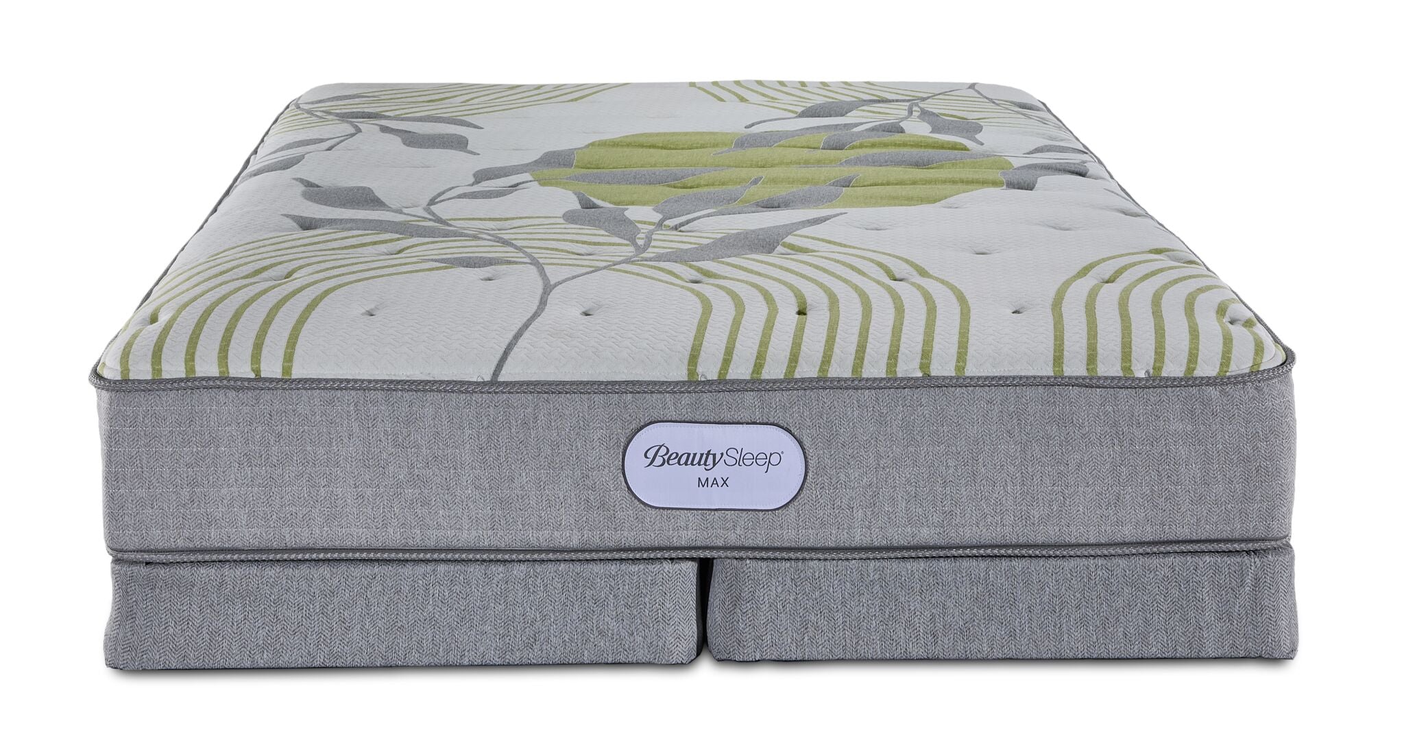 BeautySleep Max Calm Tight Top Firm Queen Mattress and Low Profile Split Boxspring Set - Image 2
