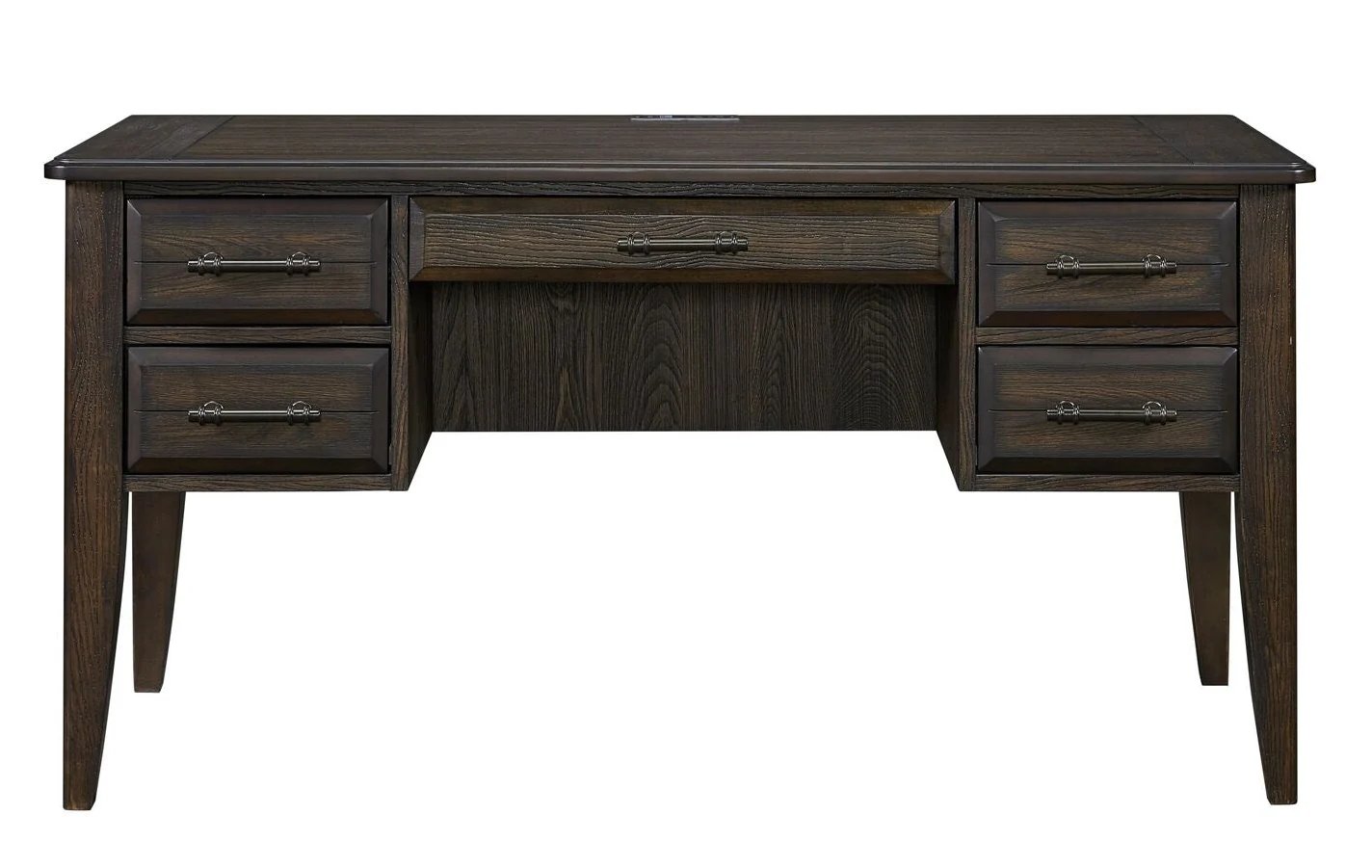 Bellamy Lane 5-Drawer Desk - Coffee - Image 2