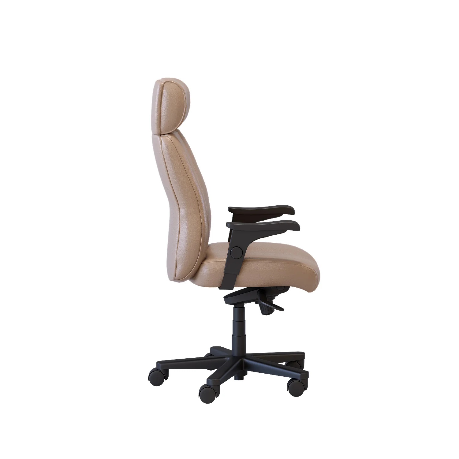 Benjamin Leather Plus Office Chair - Stone - Image 3