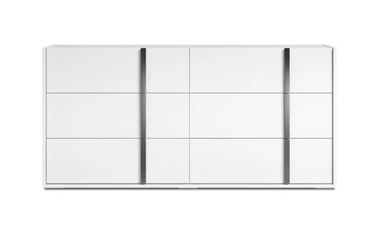 Bianca 6 Drawer Dresser - White Lacquer - Image 2