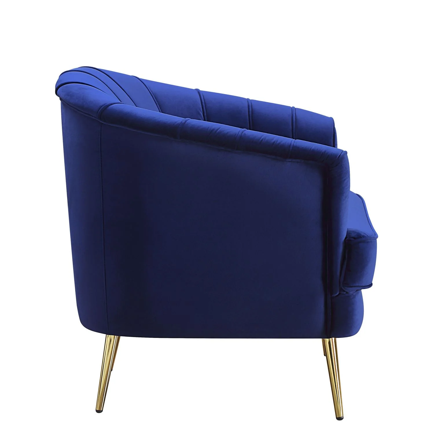 Bildud Velvet Sofa - Blue - Image 4