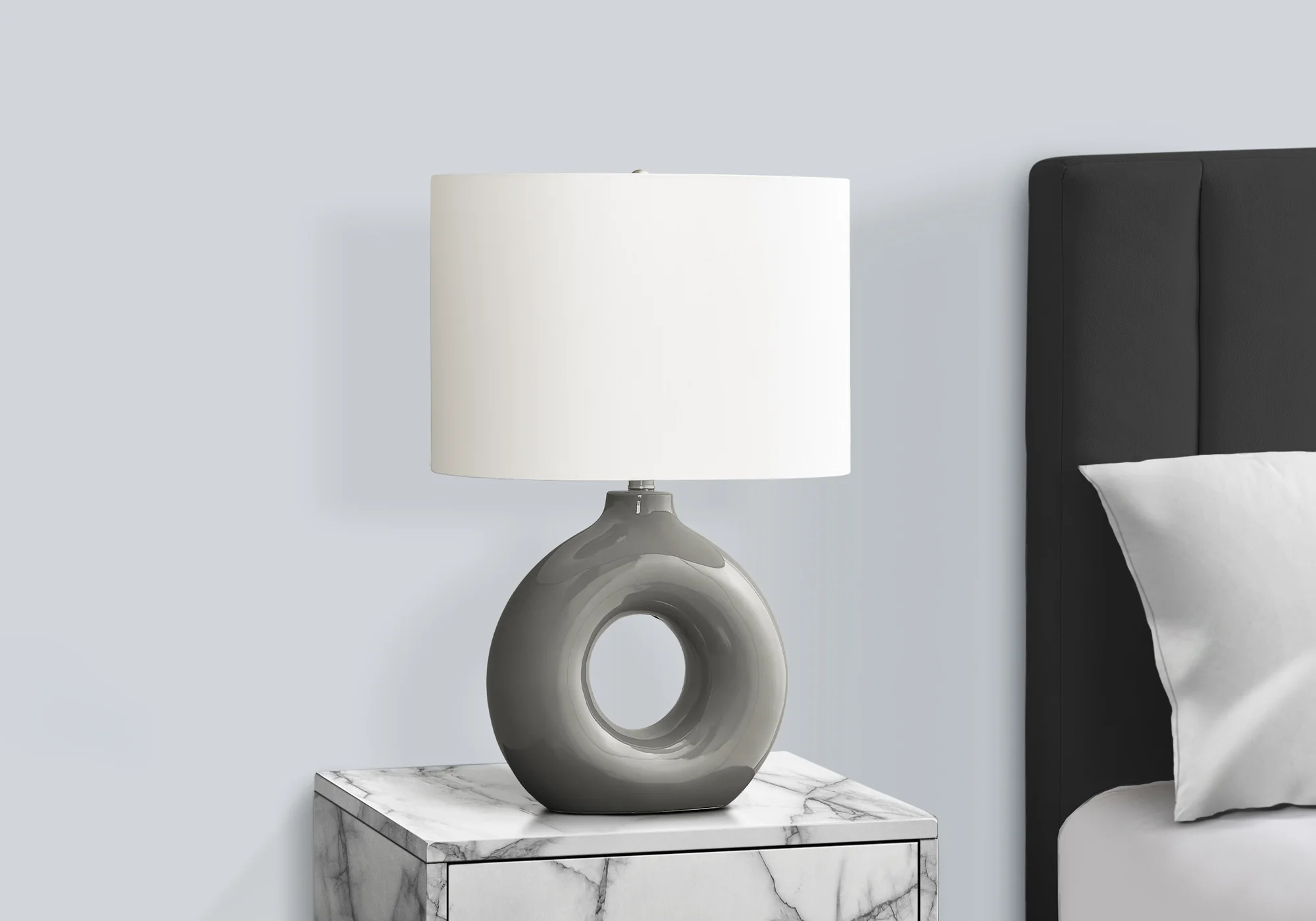 Birch Table Lamp - Grey - Image 3