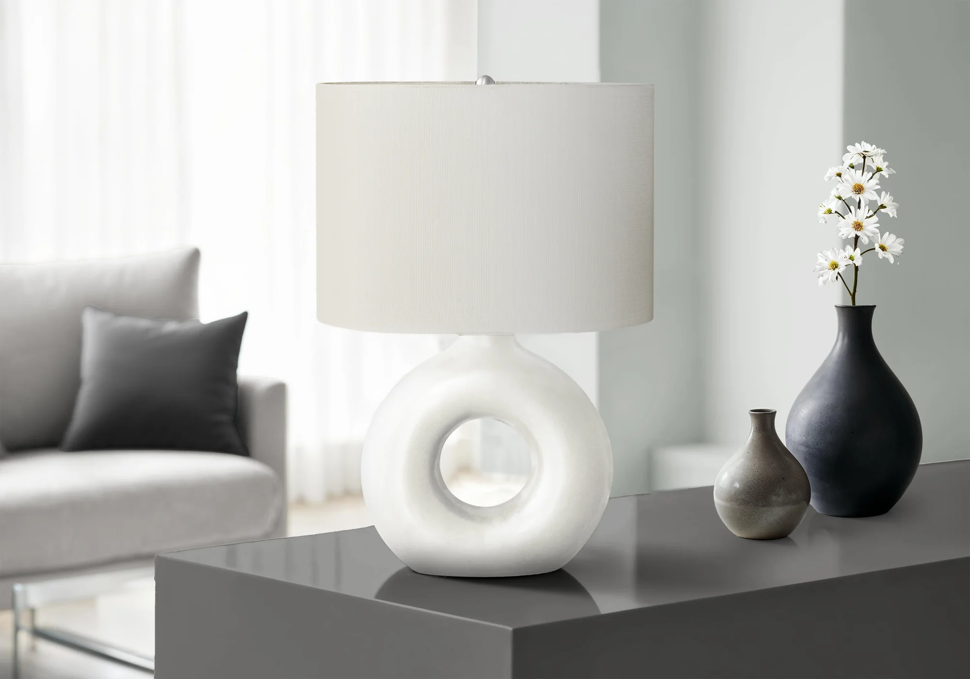 Birch Table Lamp - White - Image 2