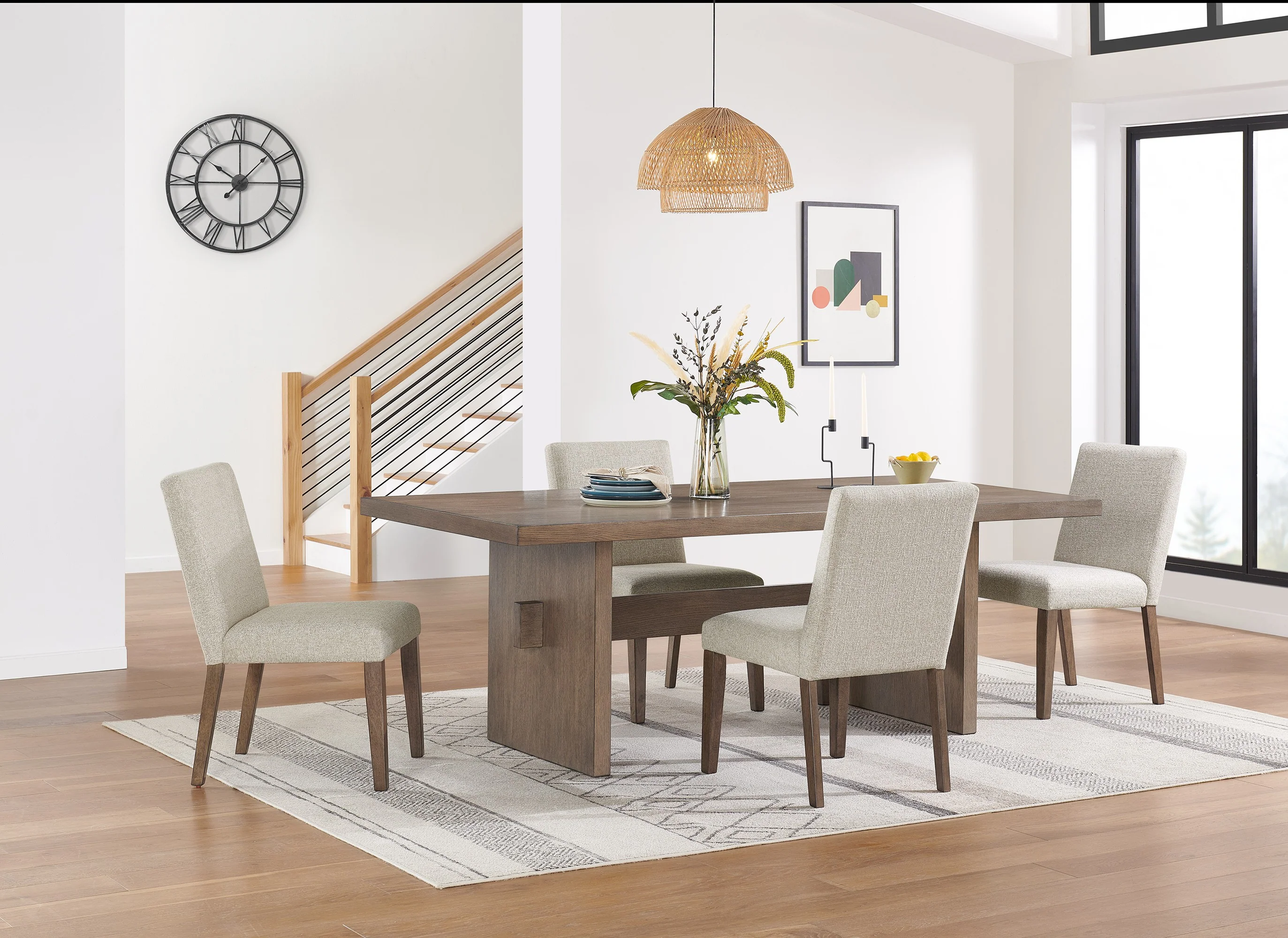 Biscotti Dining Table - Light Brown - Image 2