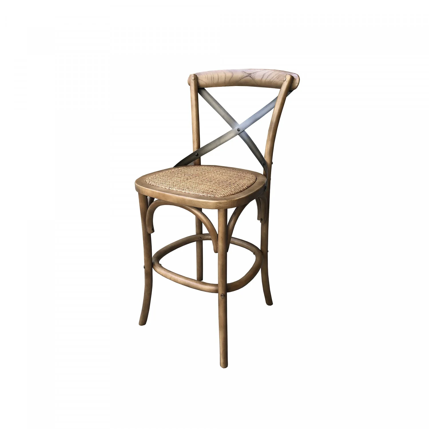 Bladsgade Rattan Counter Stool - Sundried - Image 2