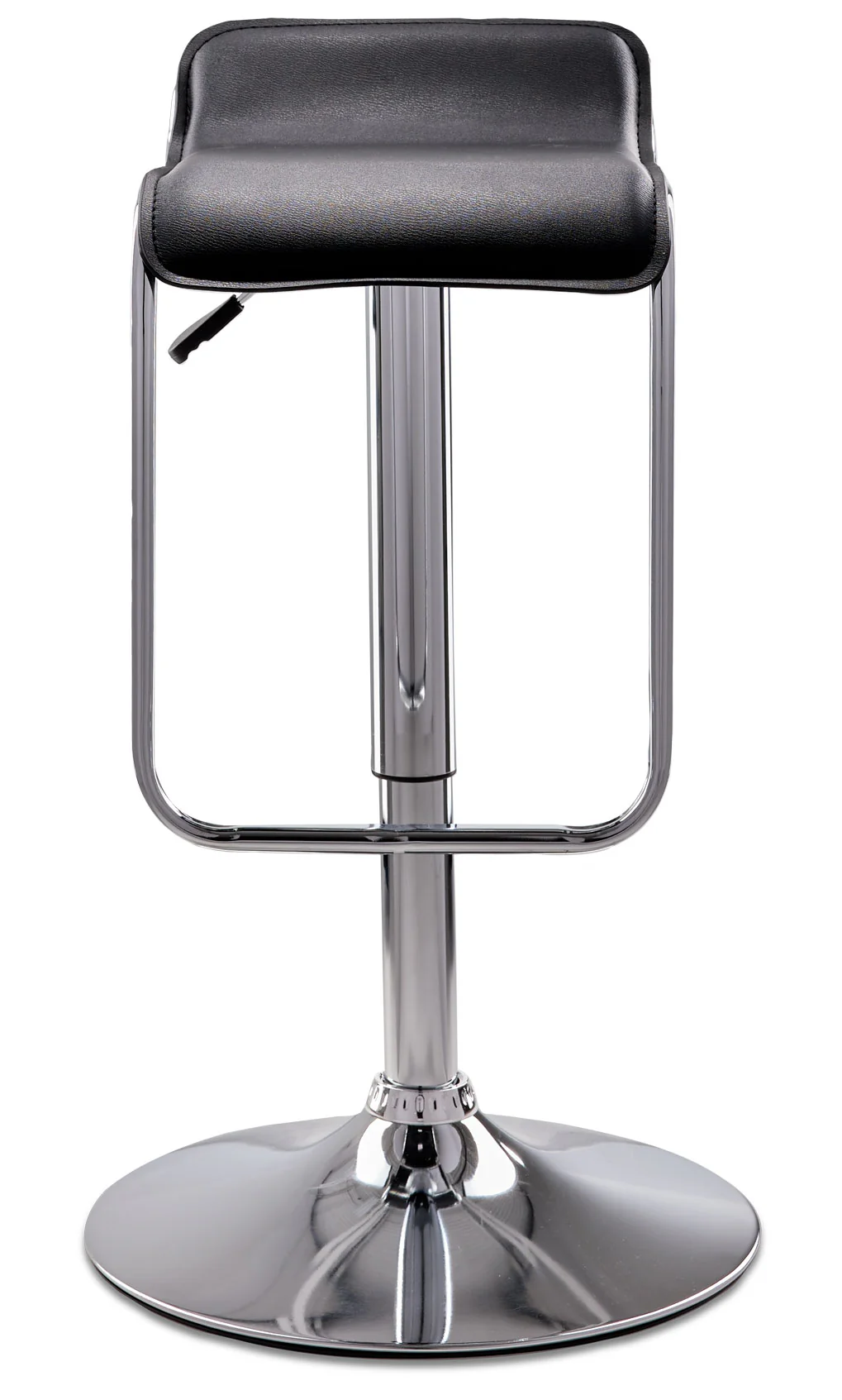 Blair Bar Height Stool - Black, Chrome - Image 2