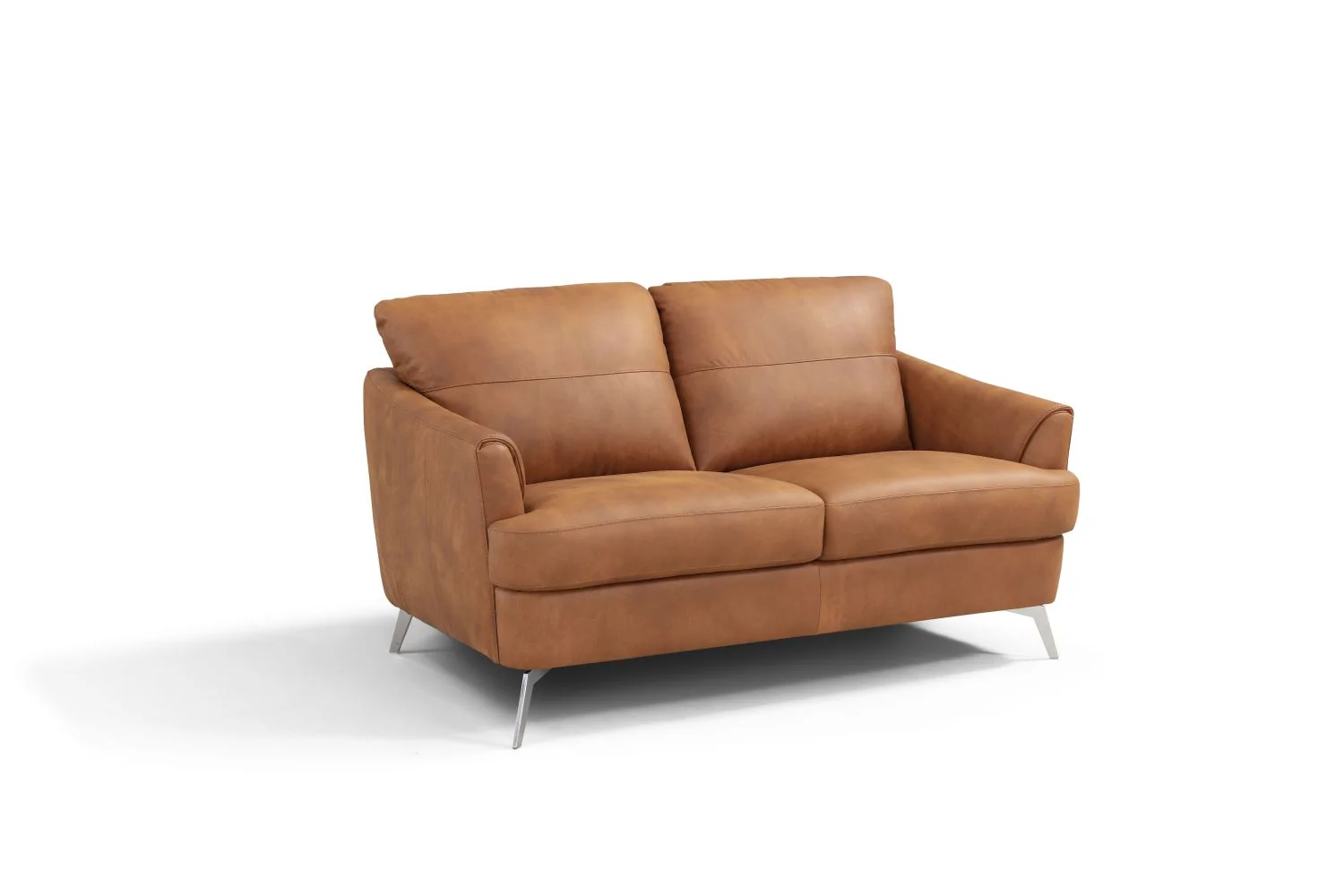 Bontadini Italian Leather Loveseat - Cappuccino - Image 3