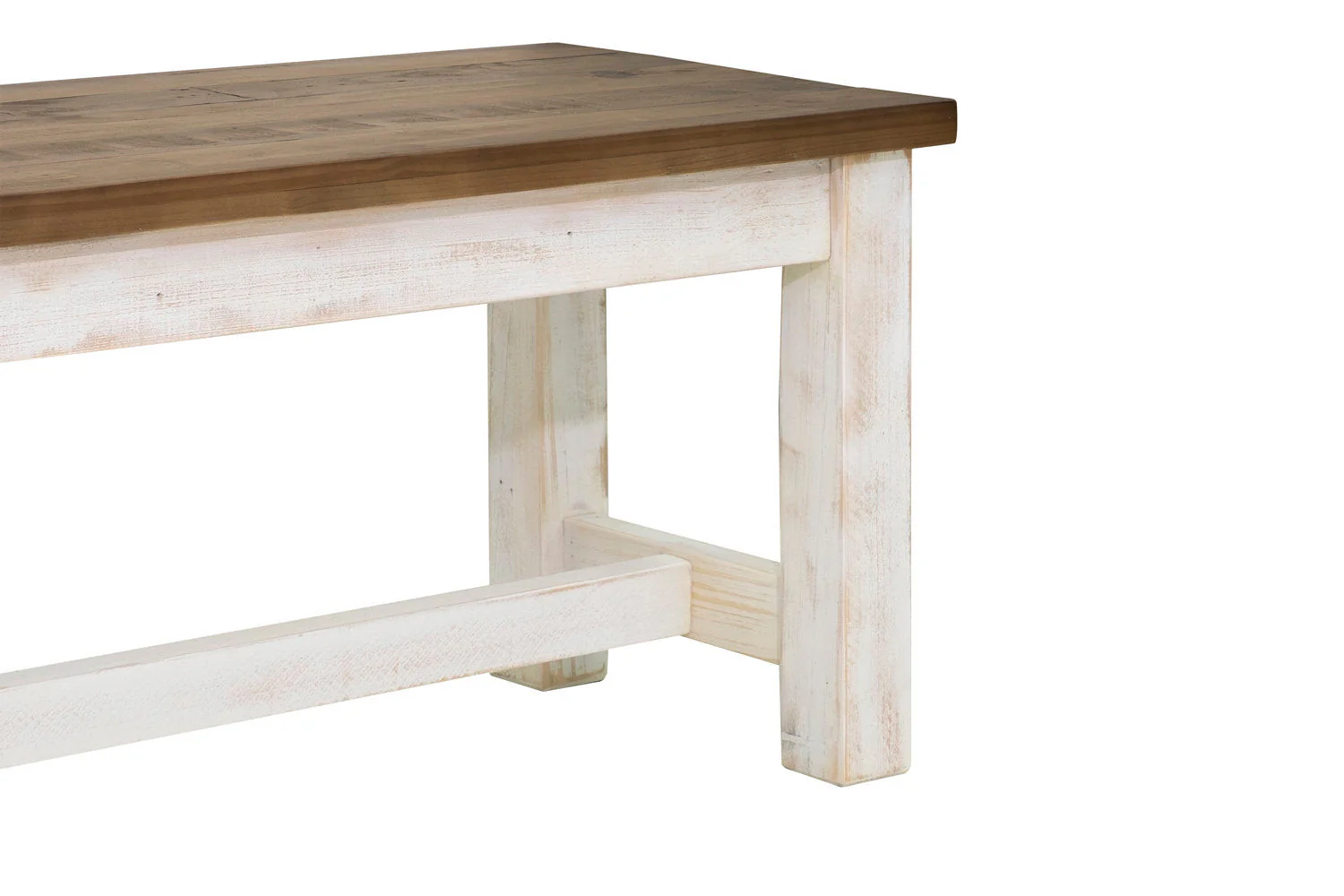 Borsgade Bench - White/Natural - Image 4