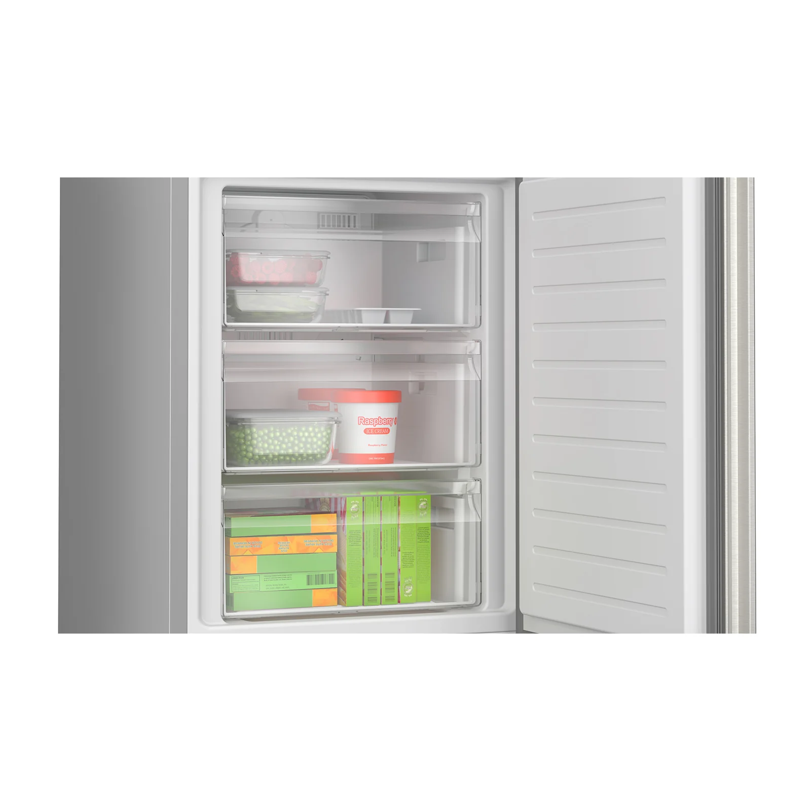 Bosch 24" 12.8 Cu. Ft. Stainless Steel Smart Counter-Depth Bottom-Freezer Refrigerator with Home Connect  - B24CB50ESS - Image 5