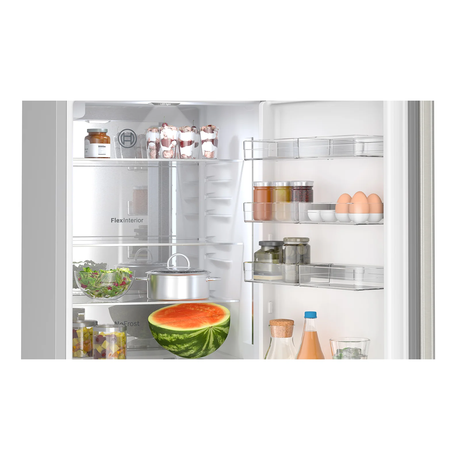 Bosch 24" 12.8 Cu. Ft. Stainless Steel Smart Counter-Depth Bottom-Freezer Refrigerator with Home Connect - B24CB80ESS - Image 4