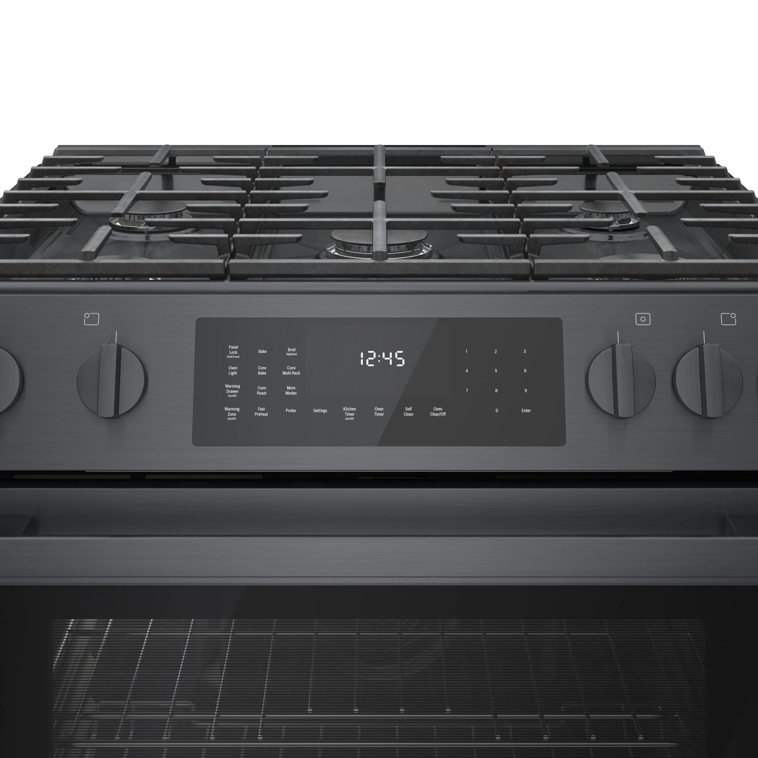 Bosch 30" Black Stainless Steel Full Gas Slide-In Range - HGI8046UC - Image 2