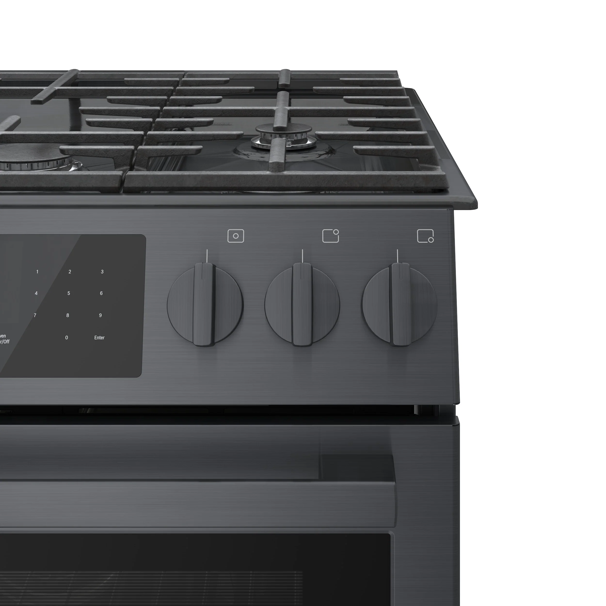 Bosch 30" Black Stainless Steel Full Gas Slide-In Range - HGI8046UC - Image 4