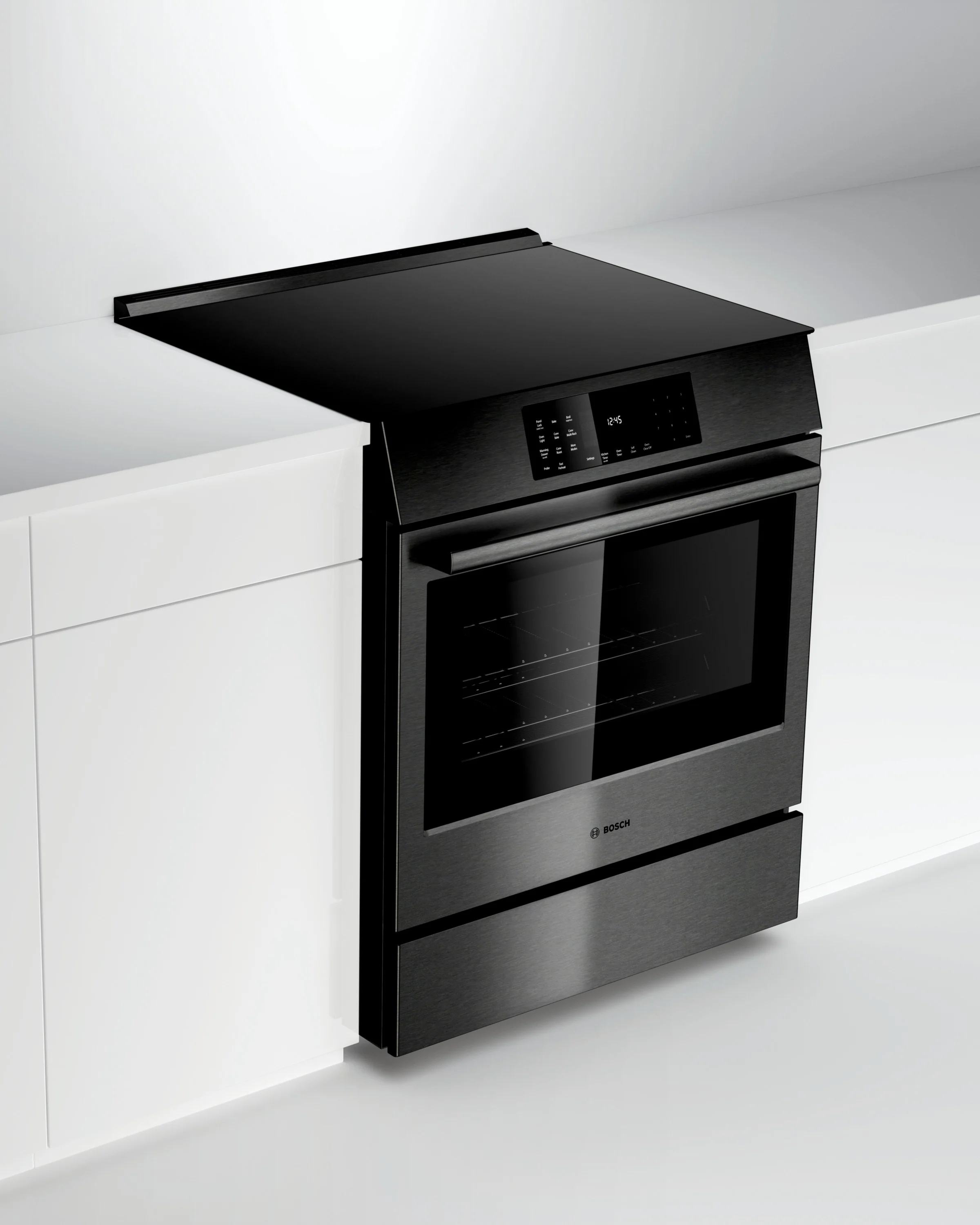 Bosch 30" Black Stainless Steel Induction Slide-In Range - HII8046C - Image 4