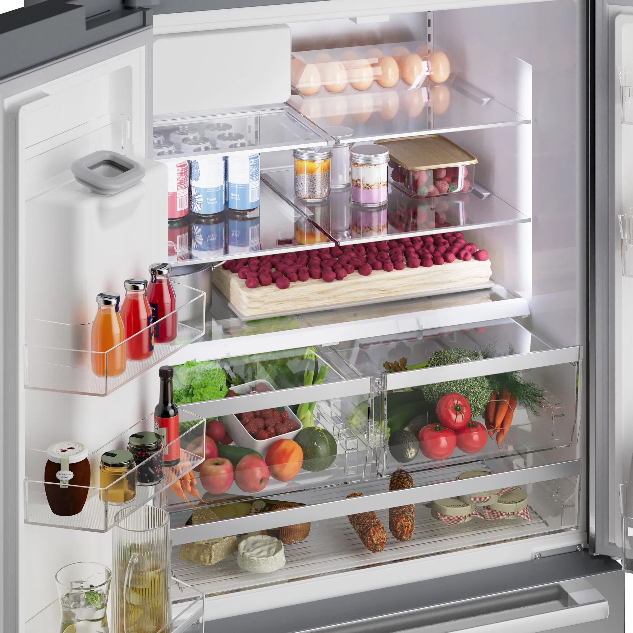 Bosch 36" 26.0 Cu. Ft. Stainless Steel Counter-Depth French Door Refrigerator - B36FD52SNS - Image 8