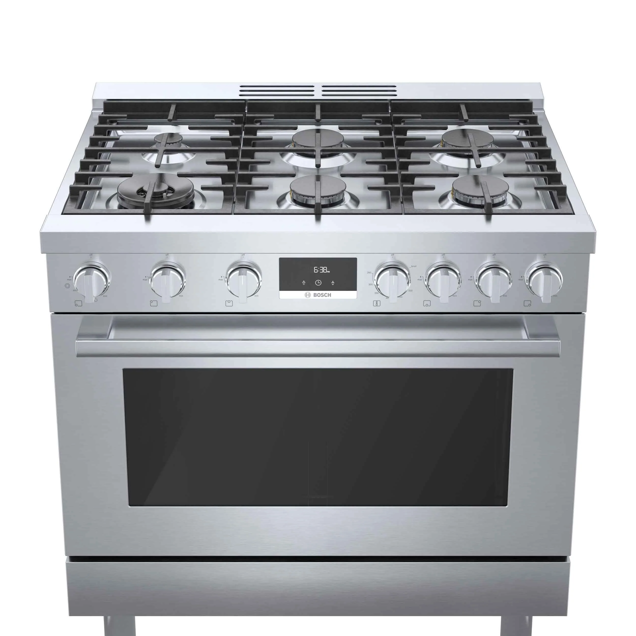Bosch 36" Industrial Style Gas Range Stainless Steel - HGS8655UC - Image 6