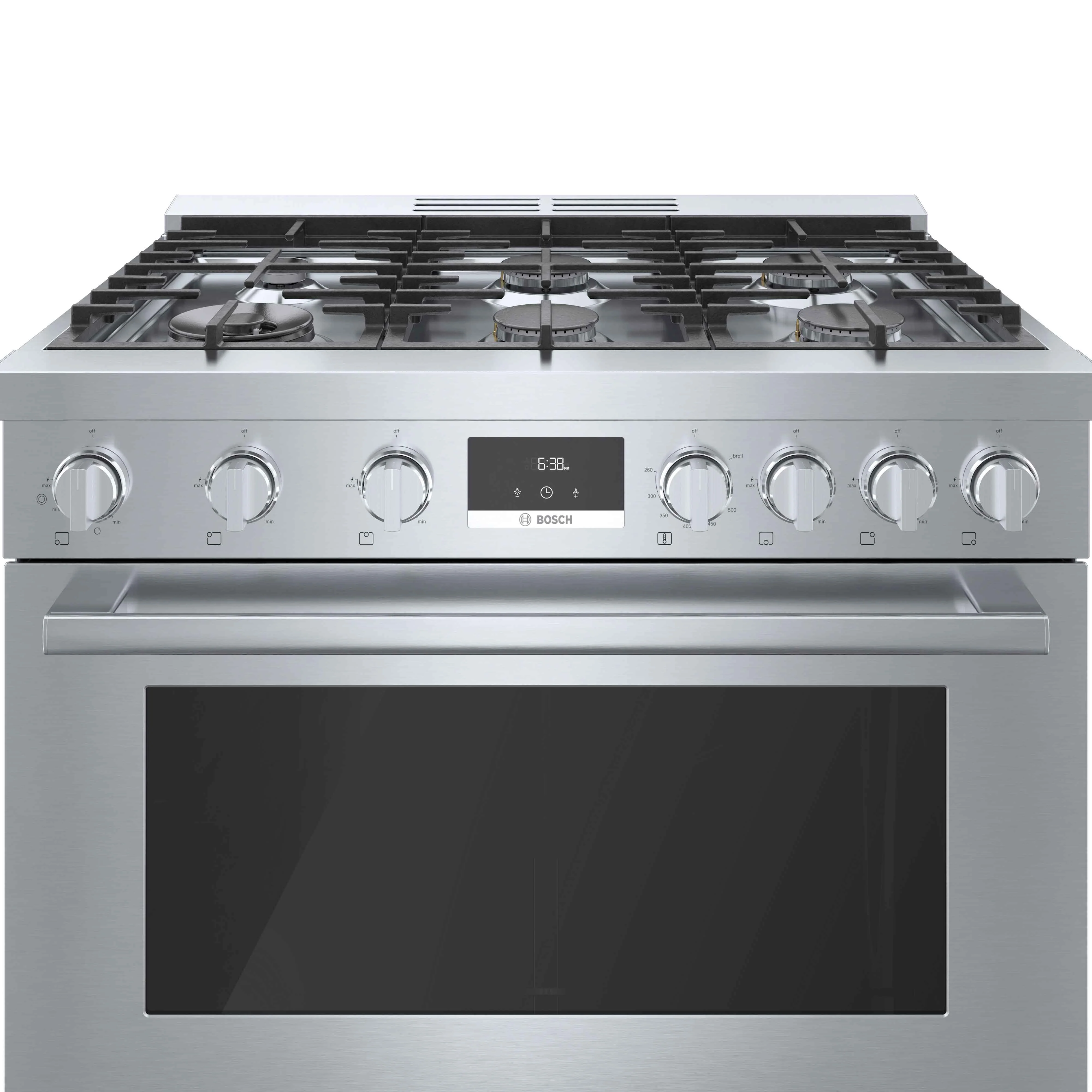 Bosch 36" Industrial Style Gas Range Stainless Steel - HGS8655UC - Image 7