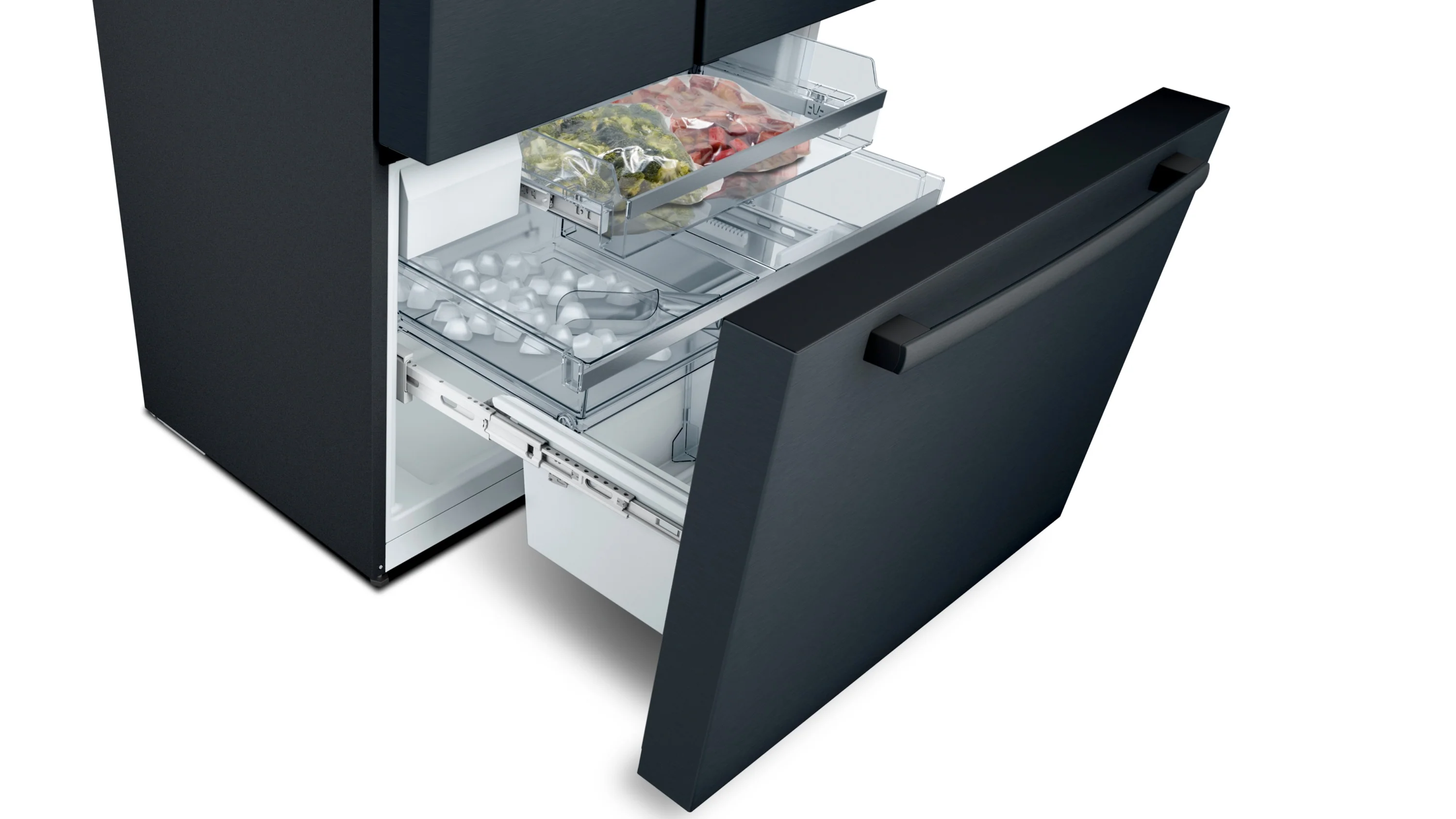 Bosch 800 Series 36"  20.8 Cu. Ft. Black Stainless Steel Counter-Depth French Door Refrigerator - B36CT80SNB - Image 8