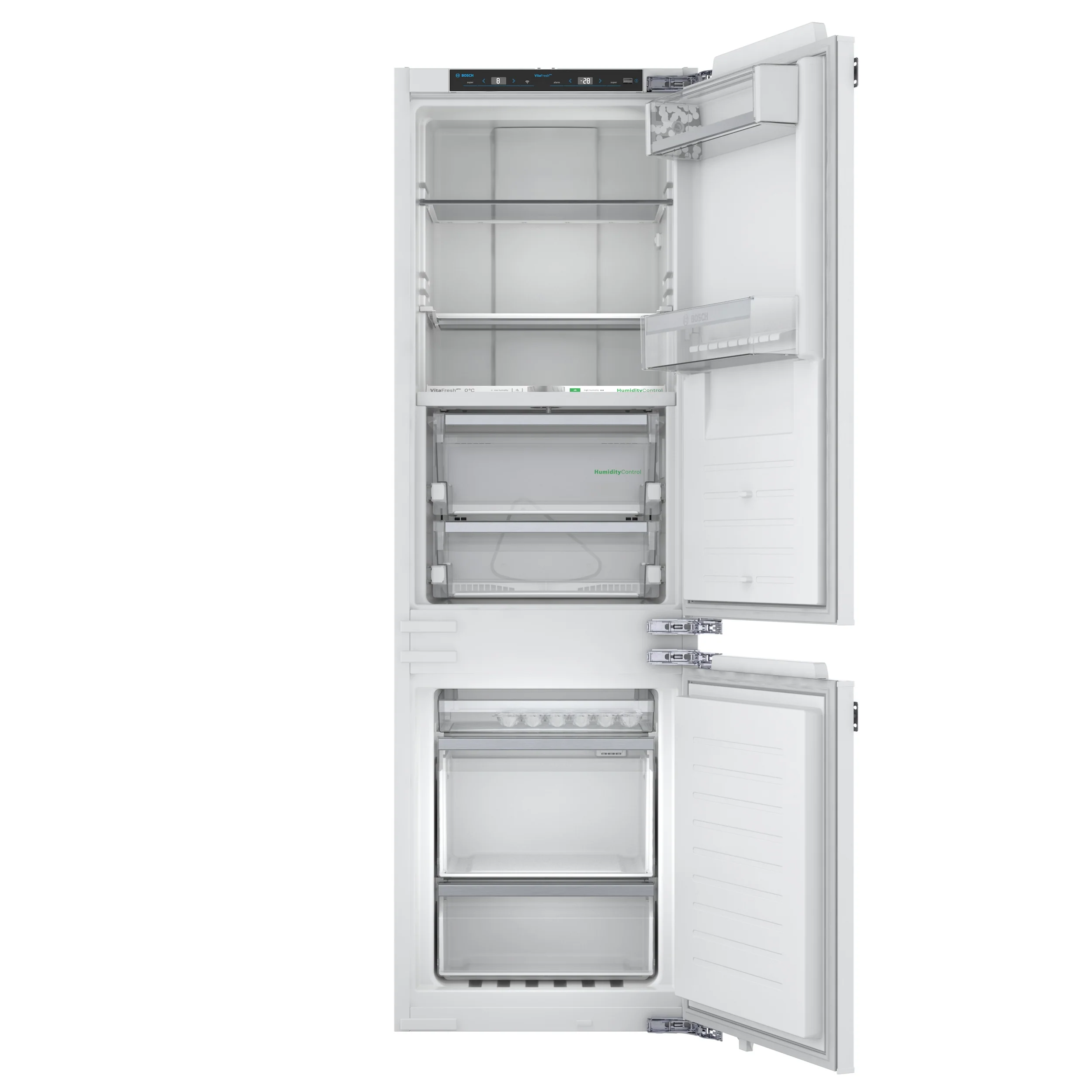 Bosch 800 Series 24" 8.3 Cu. Ft. Custom Panel Fully-Integrated Bottom Freezer - B09IB91NSP - Image 2
