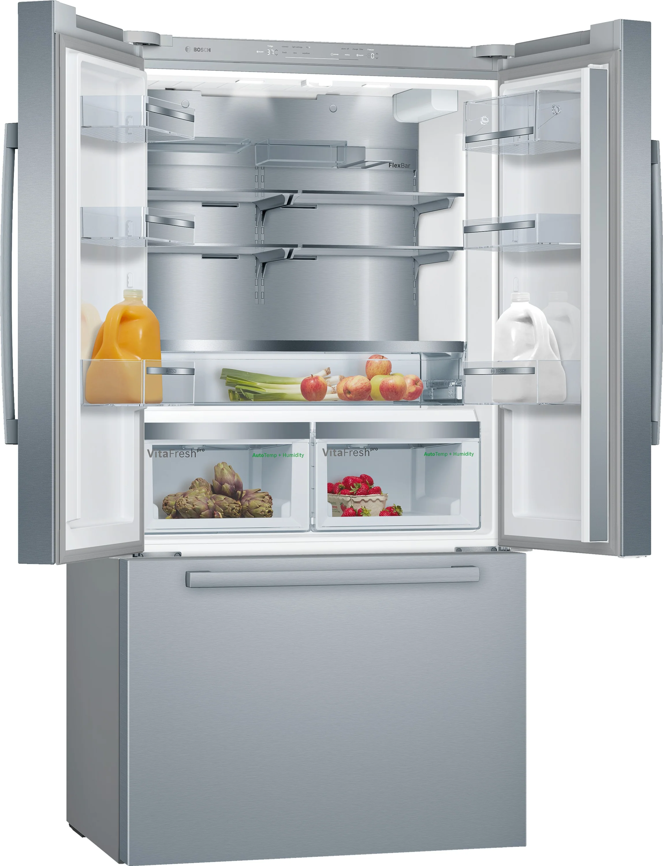 Bosch 800 Series 36" 20.8 Cu. Ft. Stainless Steel Counter-Depth French Door Refrigerator - B36CT80SNS - Image 6