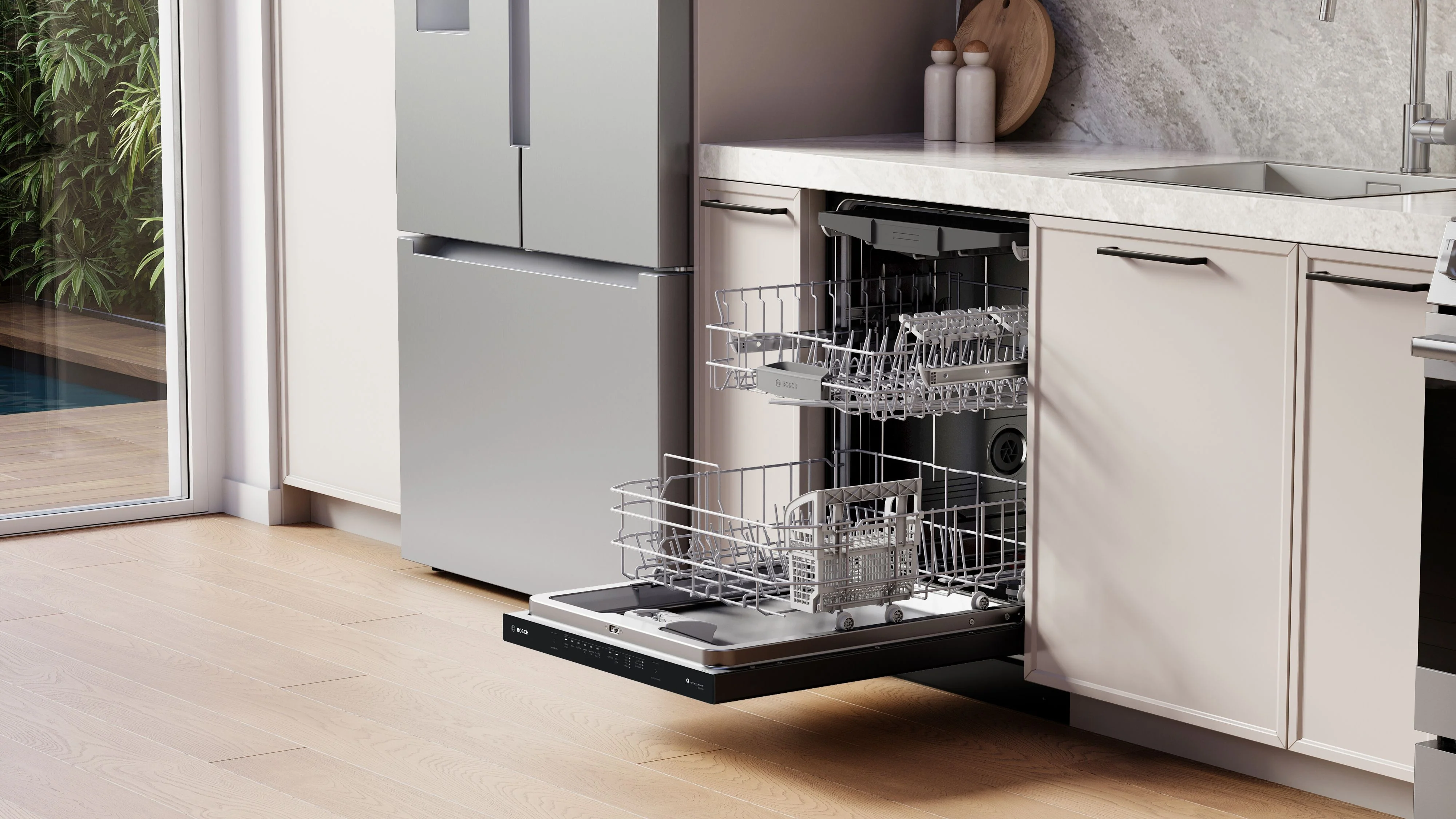 Bosch Black 300 Series 24" Dishwasher with Pocket Handle - SHP53EM6N - Image 3