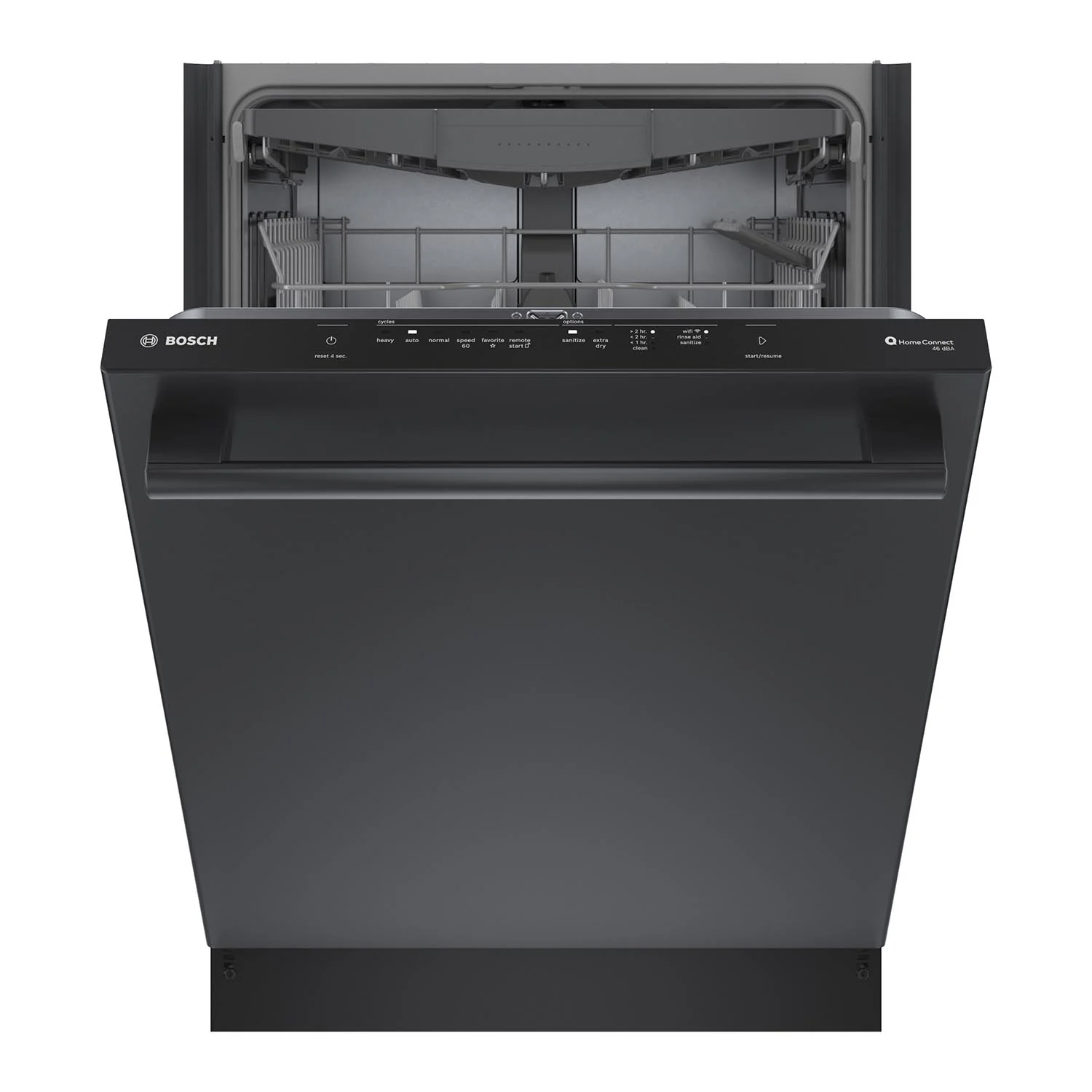 Bosch Black Stainless Steel Anti Fingerprint 24" Smart Dishwasher with Home Connect, Third Rack - SHX5AEM4N - Image 5