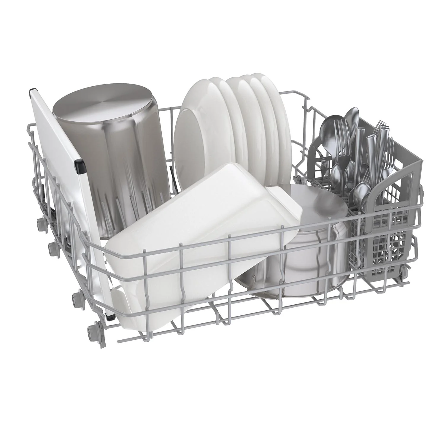 Bosch Black Stainless Steel Anti Fingerprint 24" Smart Dishwasher with Home Connect, Third Rack - SHX5AEM4N - Image 9