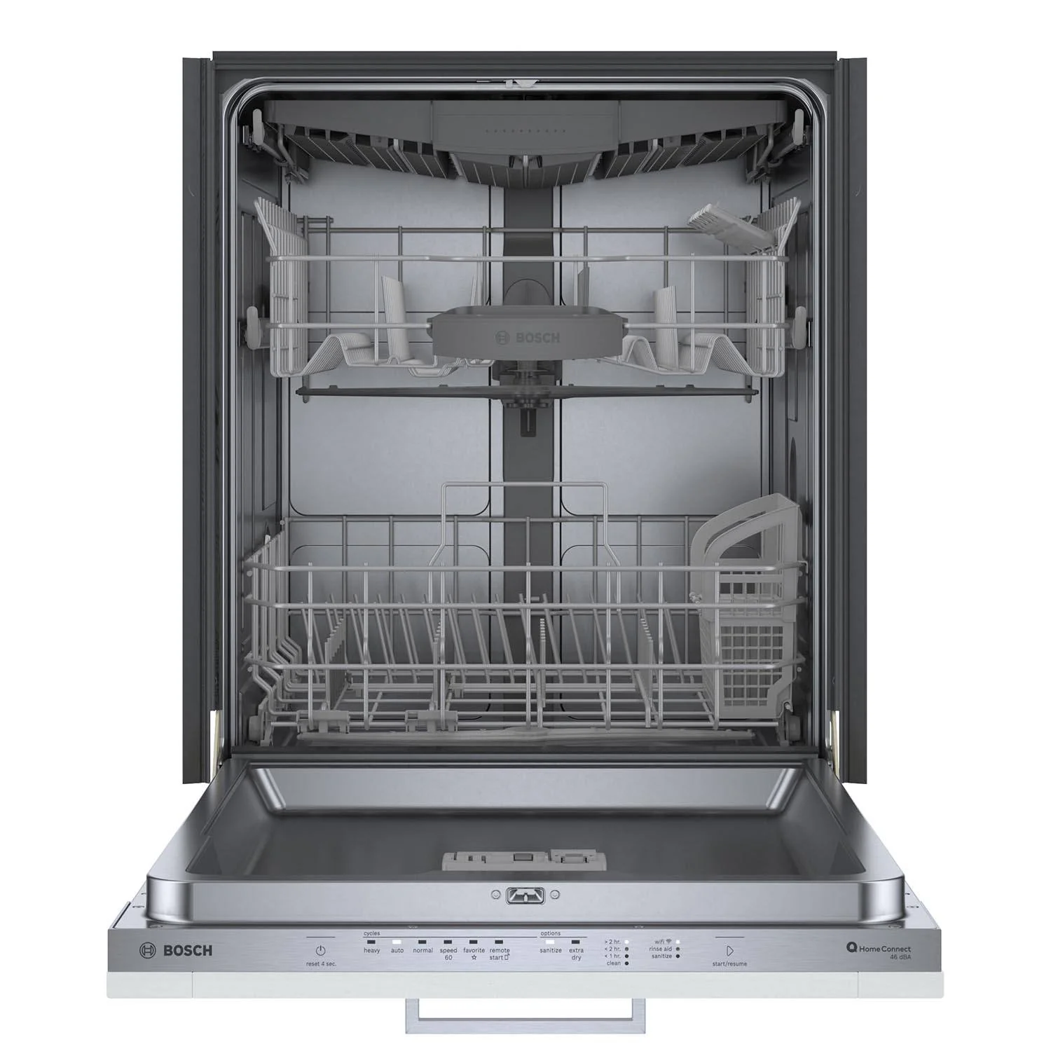Bosch Custom Panel 24" Smart Dishwasher with Home Connect, Third Rack - SHV53CM3N - Image 6