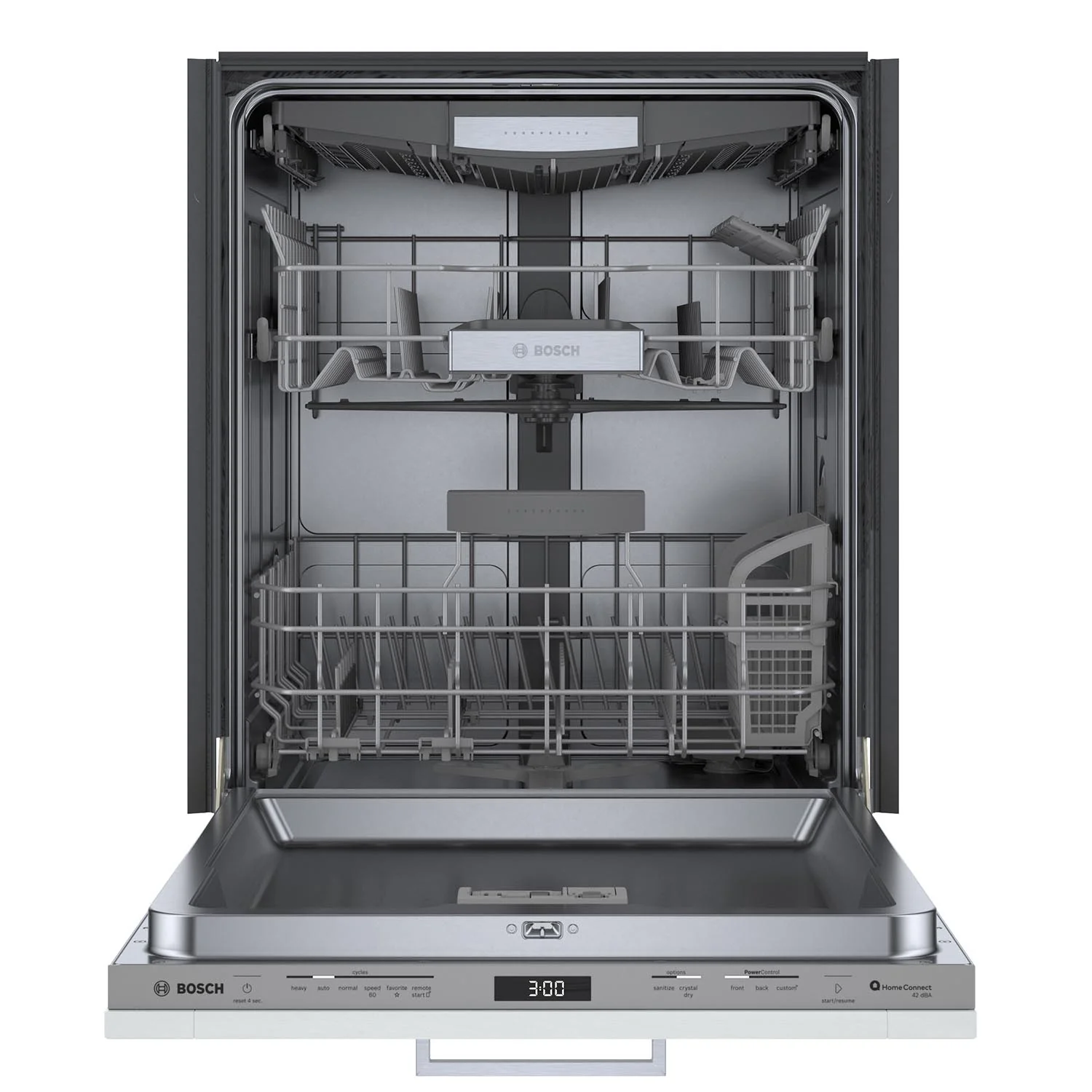 Bosch Custom Panel 24" Smart Dishwasher with Home Connect, Third Rack - SHV78CM3N - Image 6