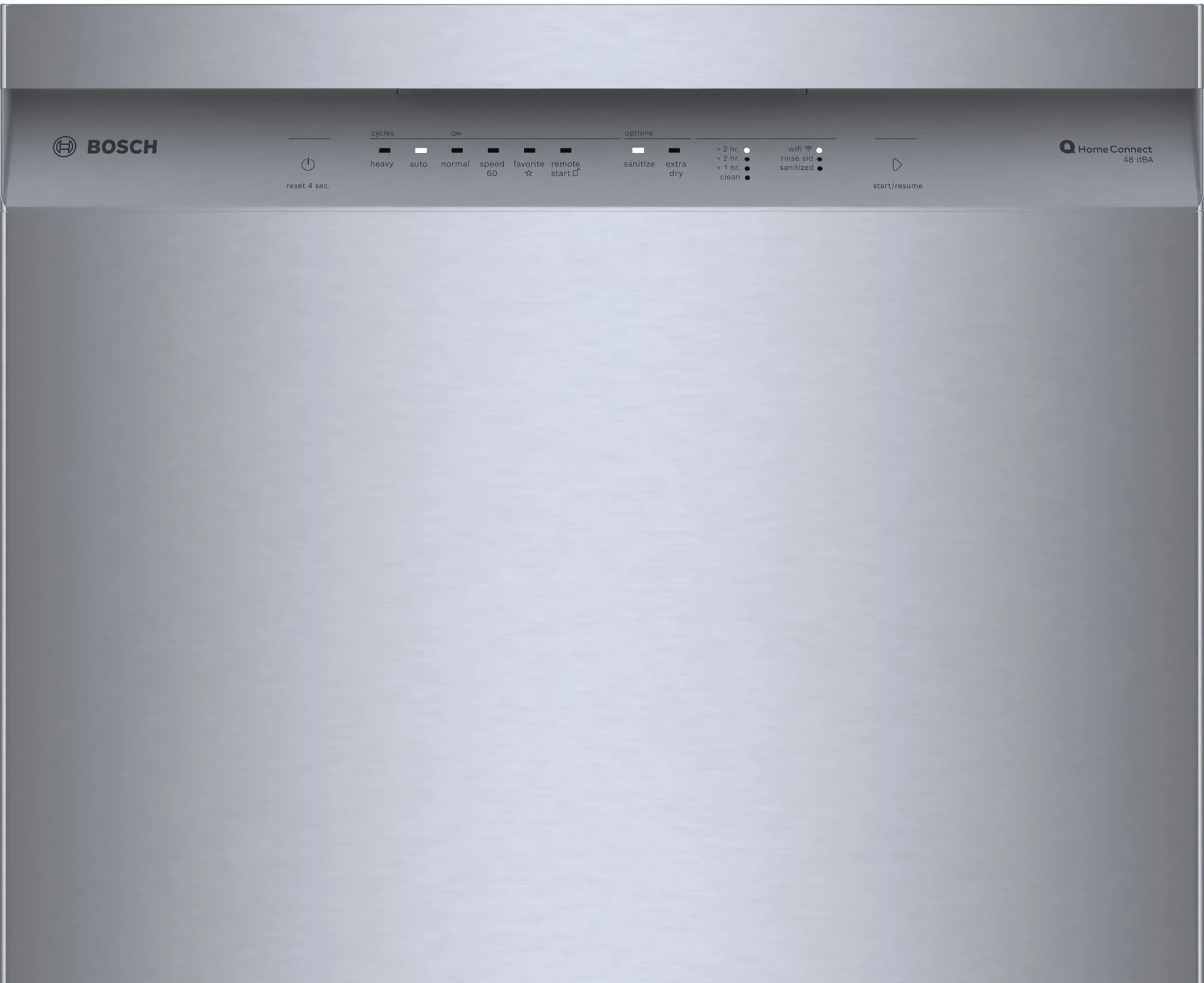 Bosch Fingerprint Resistant Brushed Steel Built-In 100 Series Dishwasher with Home Connect (48 dBA) - SHE41CM5N - Image 4