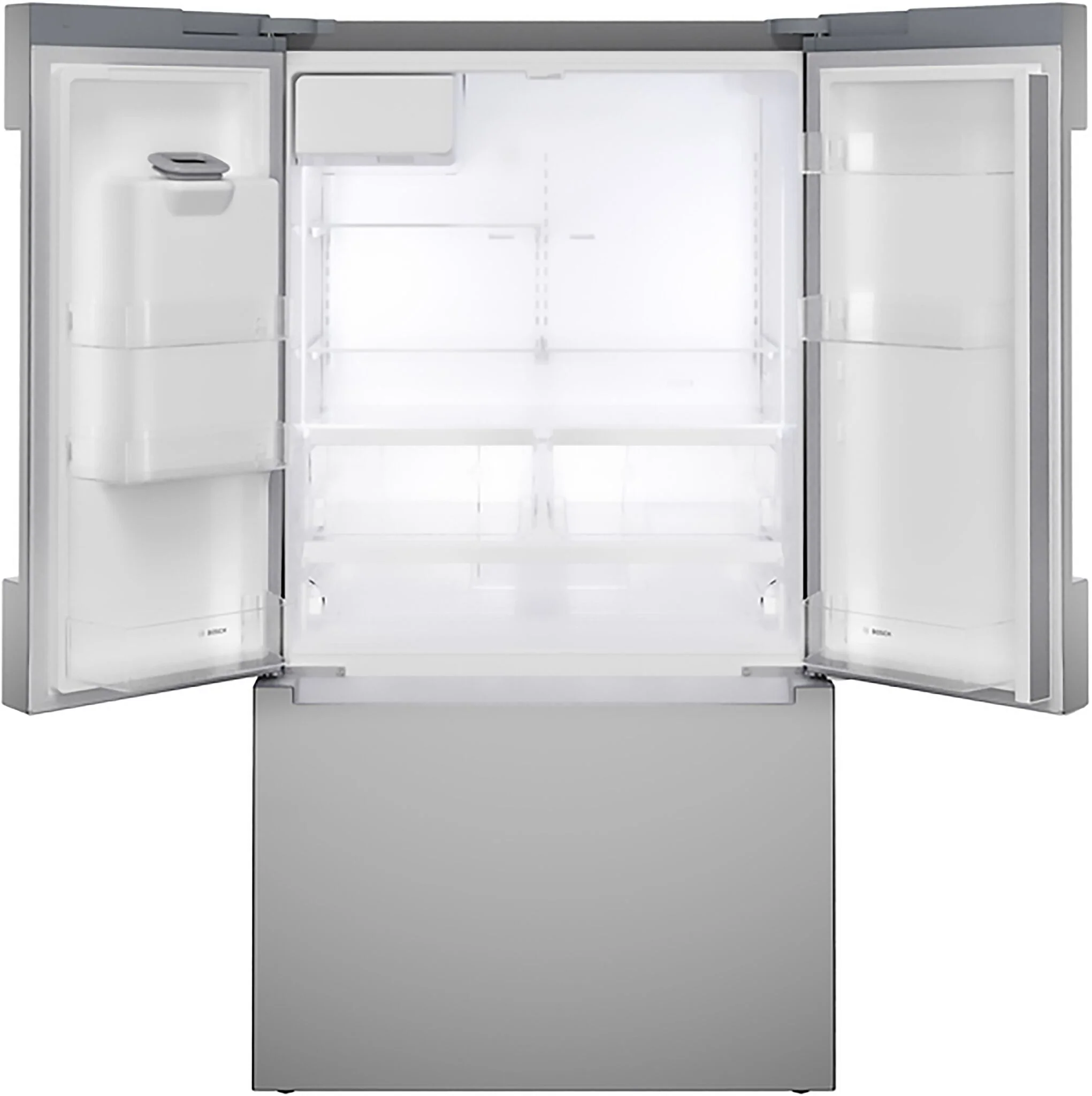Bosch 100 Series 36" 21.6 Cu. Ft. Fingerprint Resistant Stainless Steel French Door Refrigerator - B36CD10ENS - Image 3