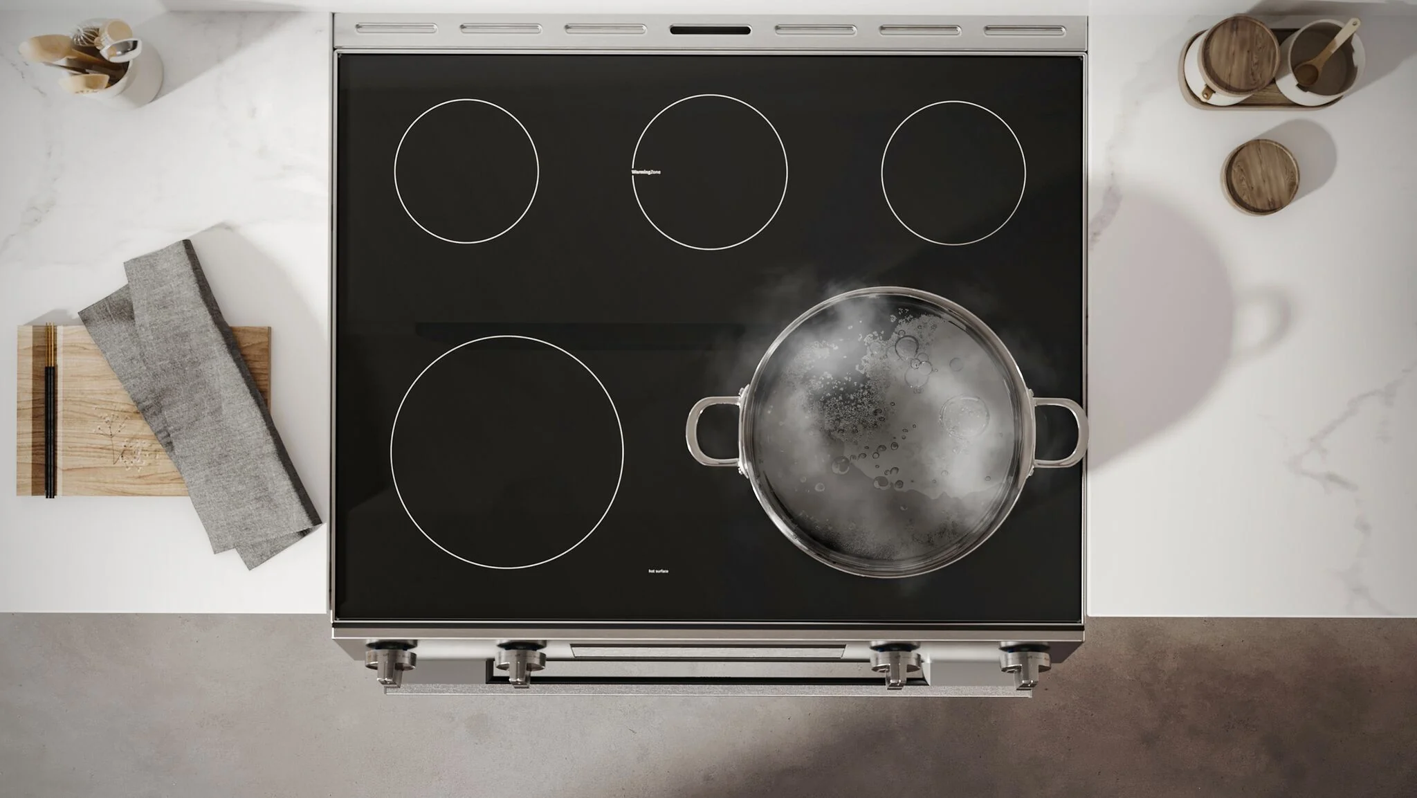 Bosch Stainless Steel 100 Series Slide-In Electric Range (5.8 Cu. Ft) - HEF1050MC - Image 7