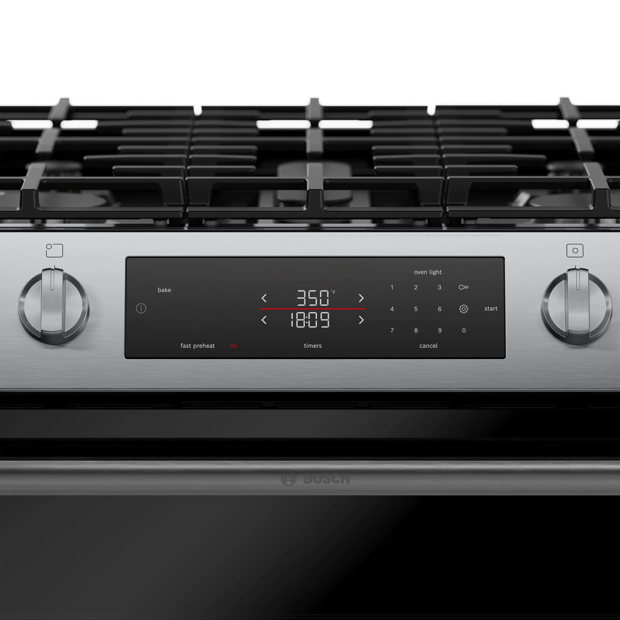 Bosch Stainless Steel 100 Series Slide-In Gas Range (5.8 Cu. Ft) - HGF1050MUC - Image 5