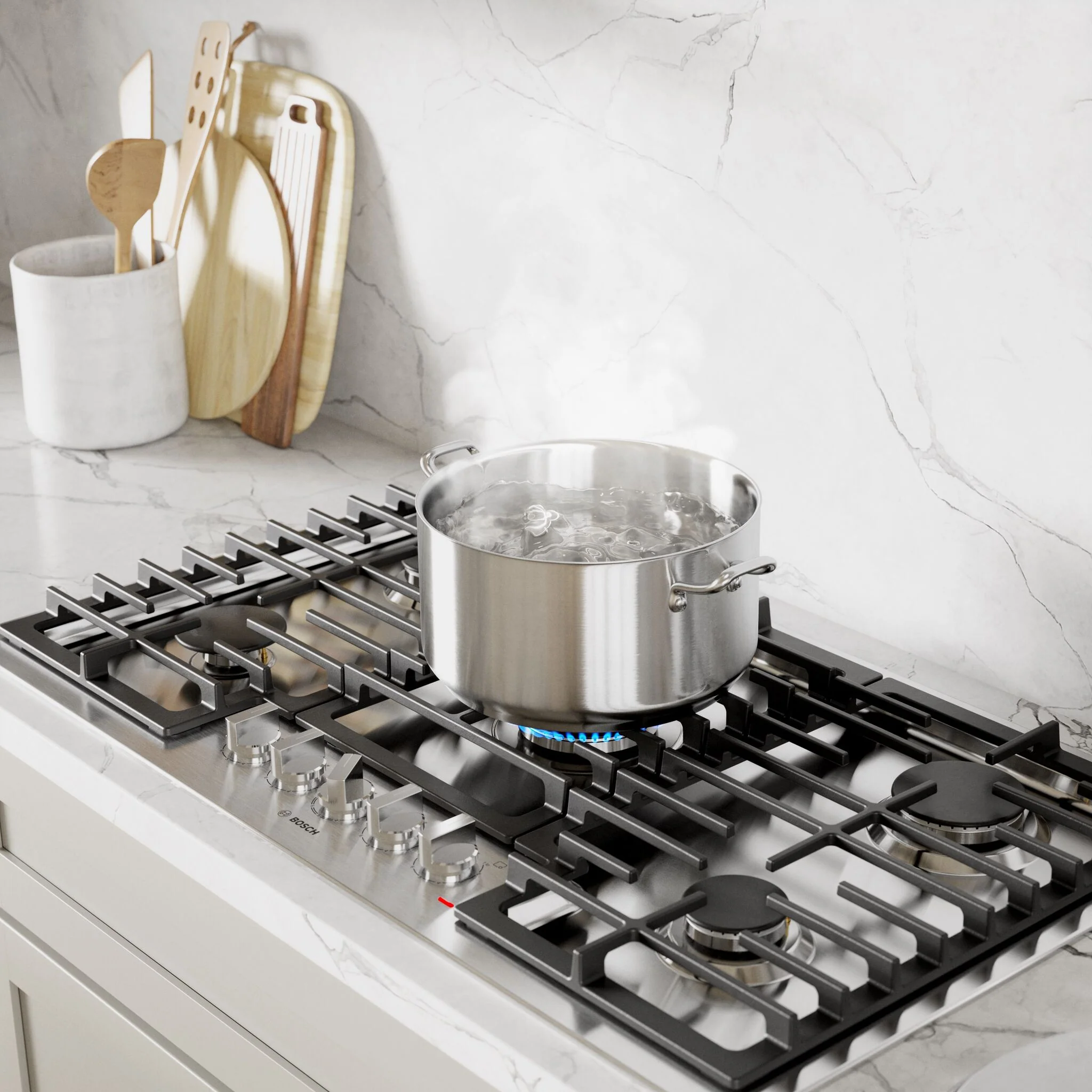 Bosch Stainless Steel 30" 500 Series Gas Cooktop - NGM5059UC - Image 2