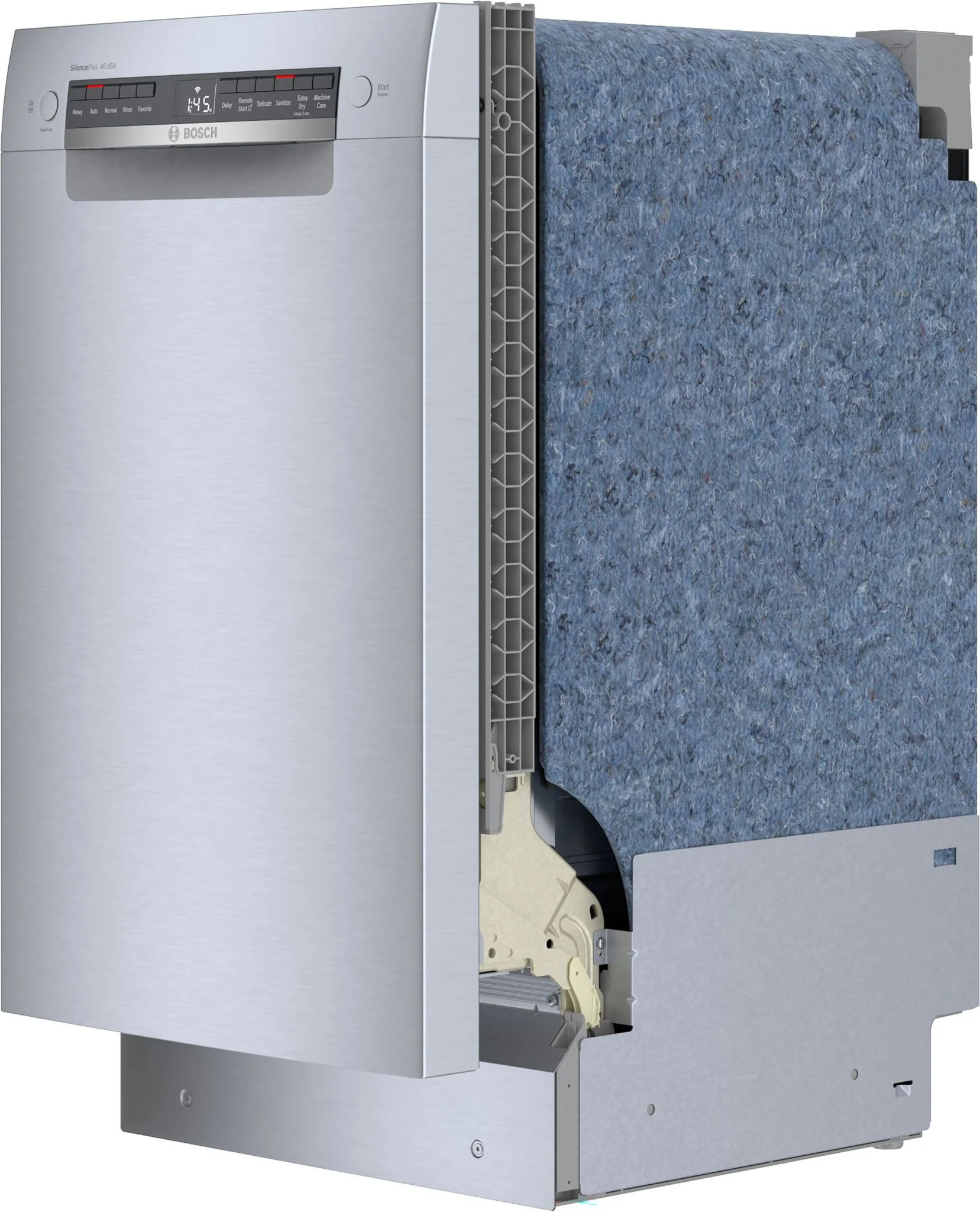 Bosch Stainless Steel 300 Series Smart 18" Dishwasher with Recessed Handle - SPE53C55UC - Image 4