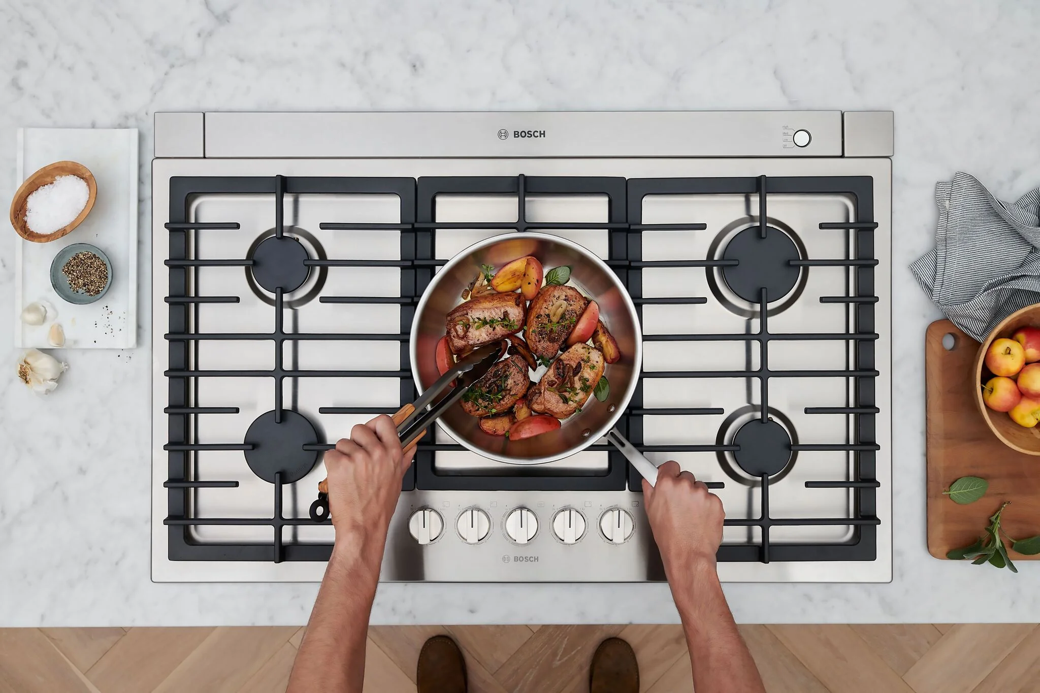Bosch Stainless Steel 36" 800 Series Gas Cooktop - NGM8659UC - Image 4