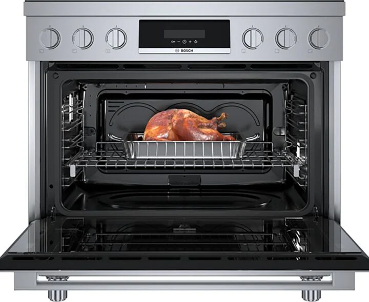 Bosch Stainless Steel 36" Industrial-Style Electric Induction Range (3.7 cu. ft.) - HIS8655C - Image 3