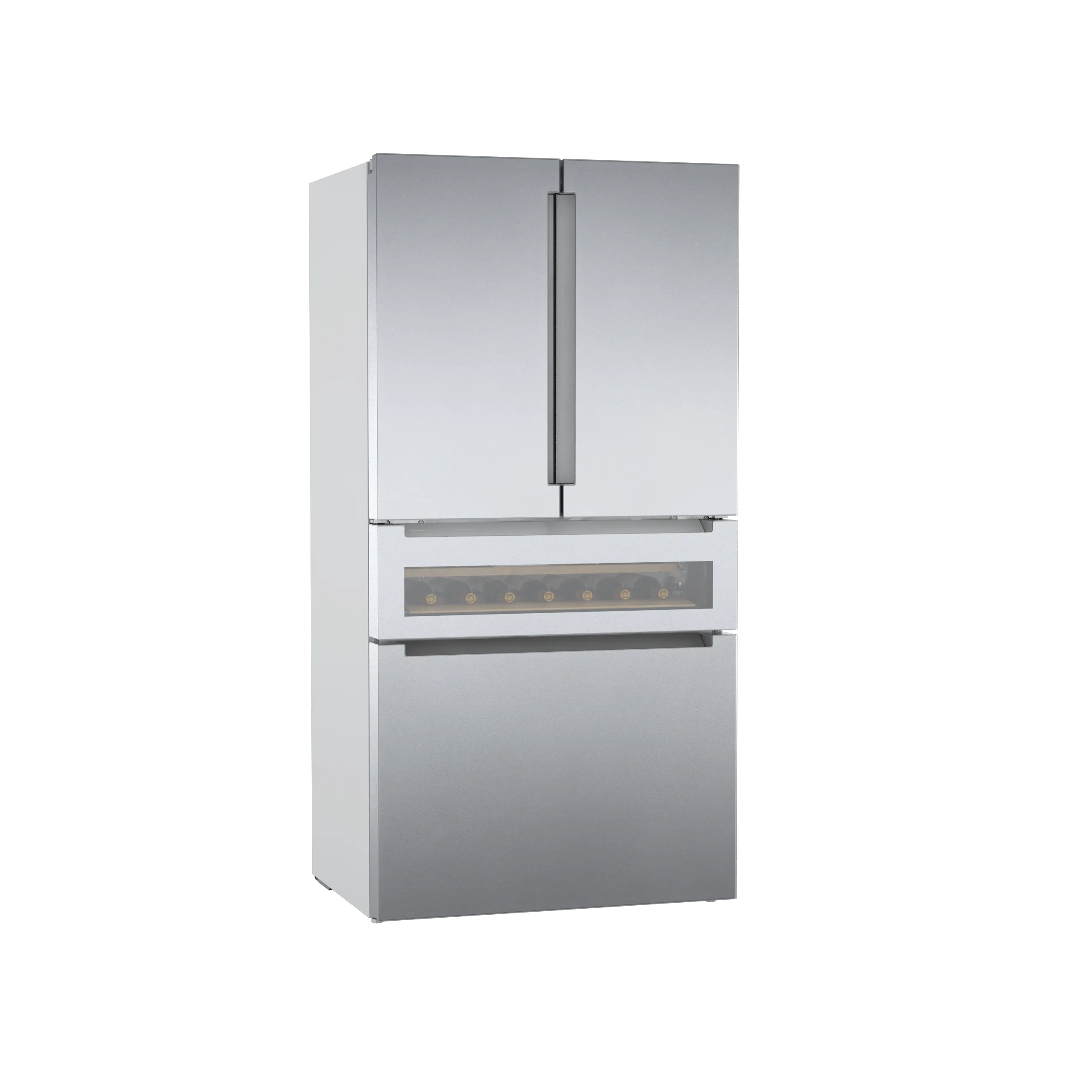 Bosch 36" 21.2 Cu. Ft. Stainless Steel Counter-Depth French Door Refrigerator with Wine Drawer - B36CL81ENG - Image 3