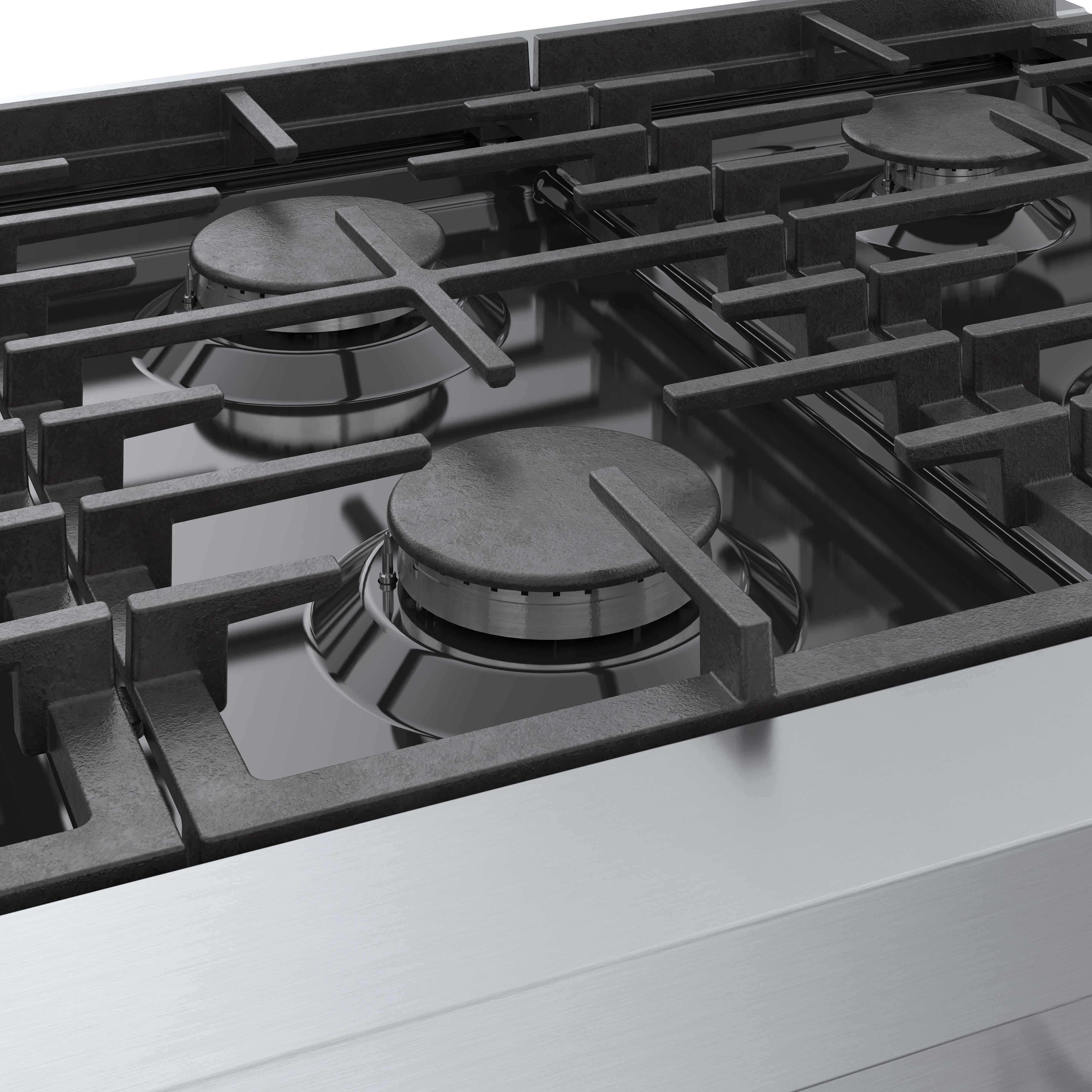 Bosch Stainless Steel Gas 800 Series Professional 36" Rangetop -RGM8658UC - Image 5