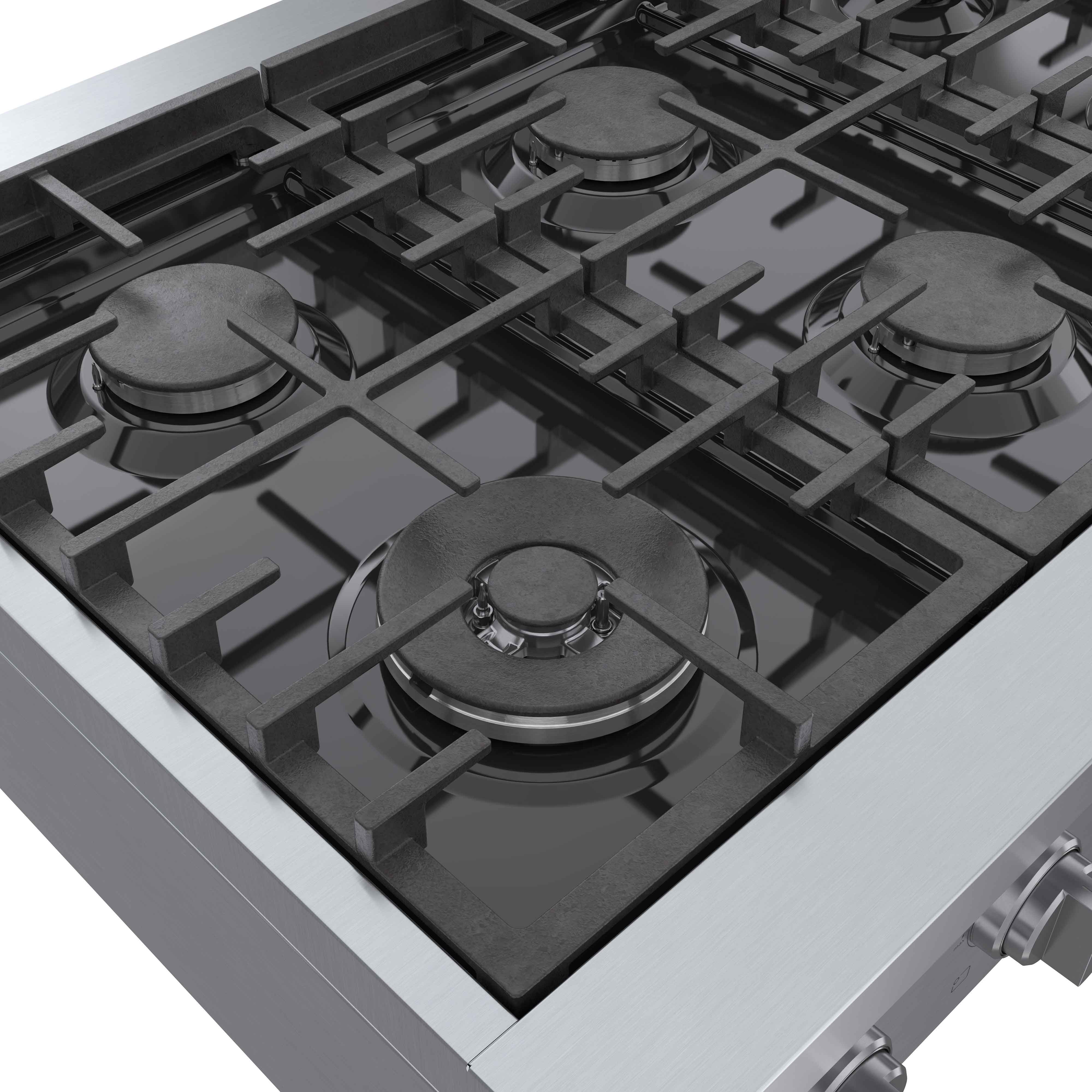 Bosch Stainless Steel Gas 800 Series Professional 36" Rangetop -RGM8658UC - Image 6