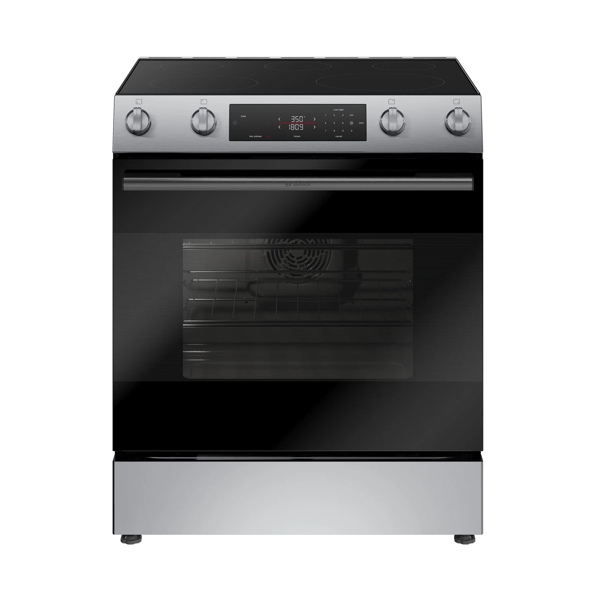 Bosch Stainless Steel Kitchen Package with Refrigerator, Electric Range & Built-In Dishwasher - Image 4