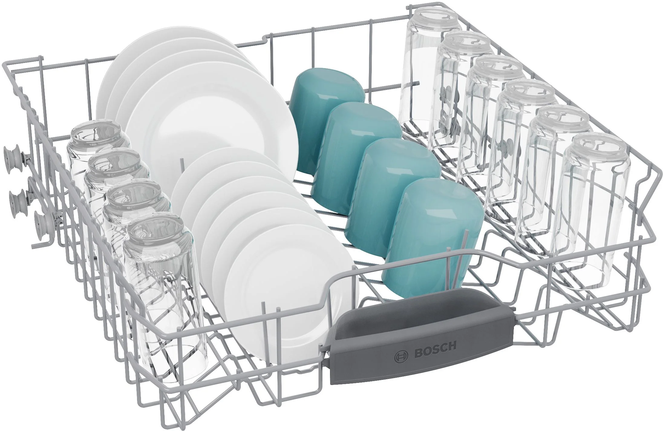 Bosch White 100 Series 24" Dishwasher with Recessed Handle - SHE2ADF2N - Image 8