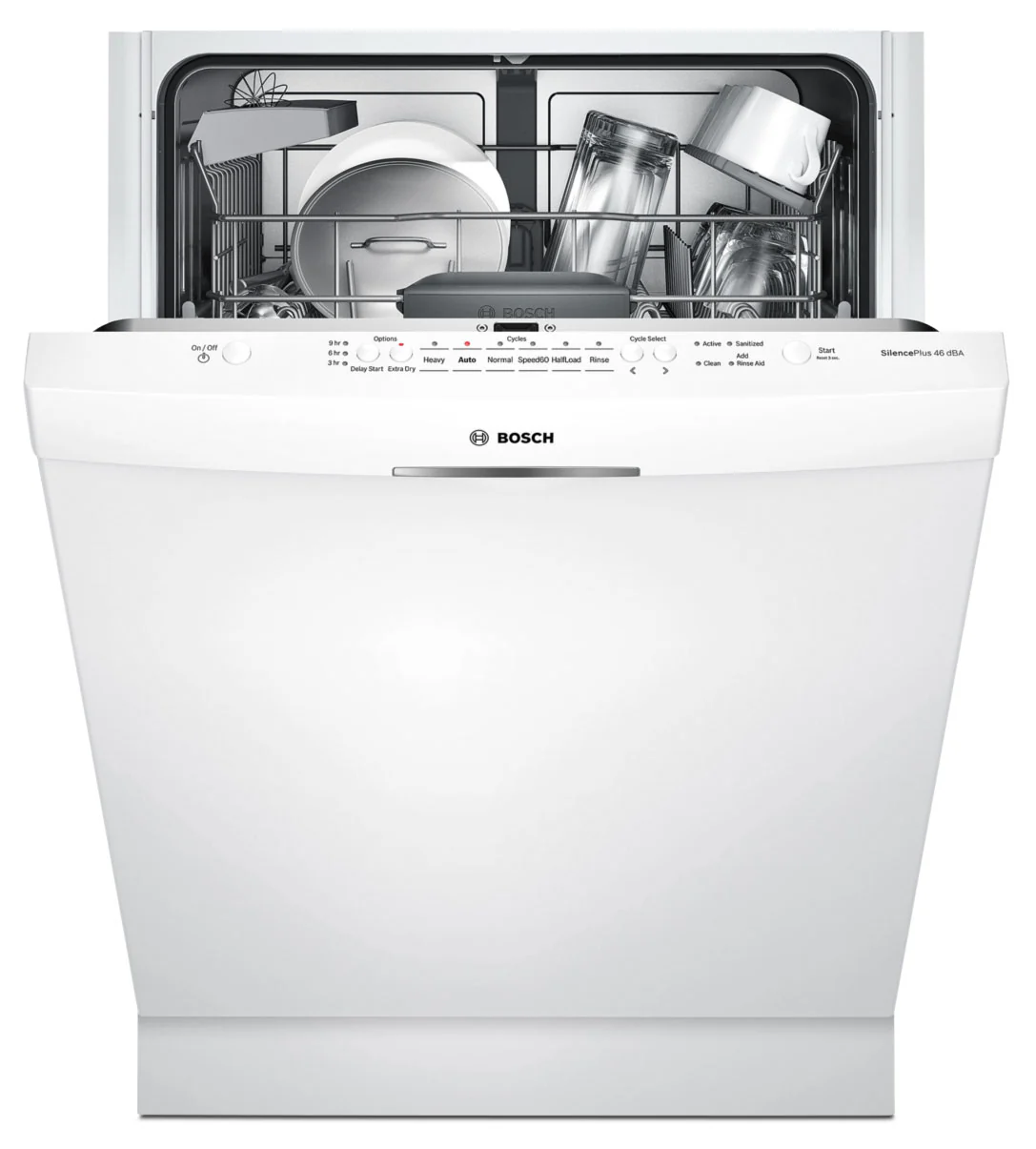 Bosch White 24" Dishwasher - SHS5AV52UC - Image 2