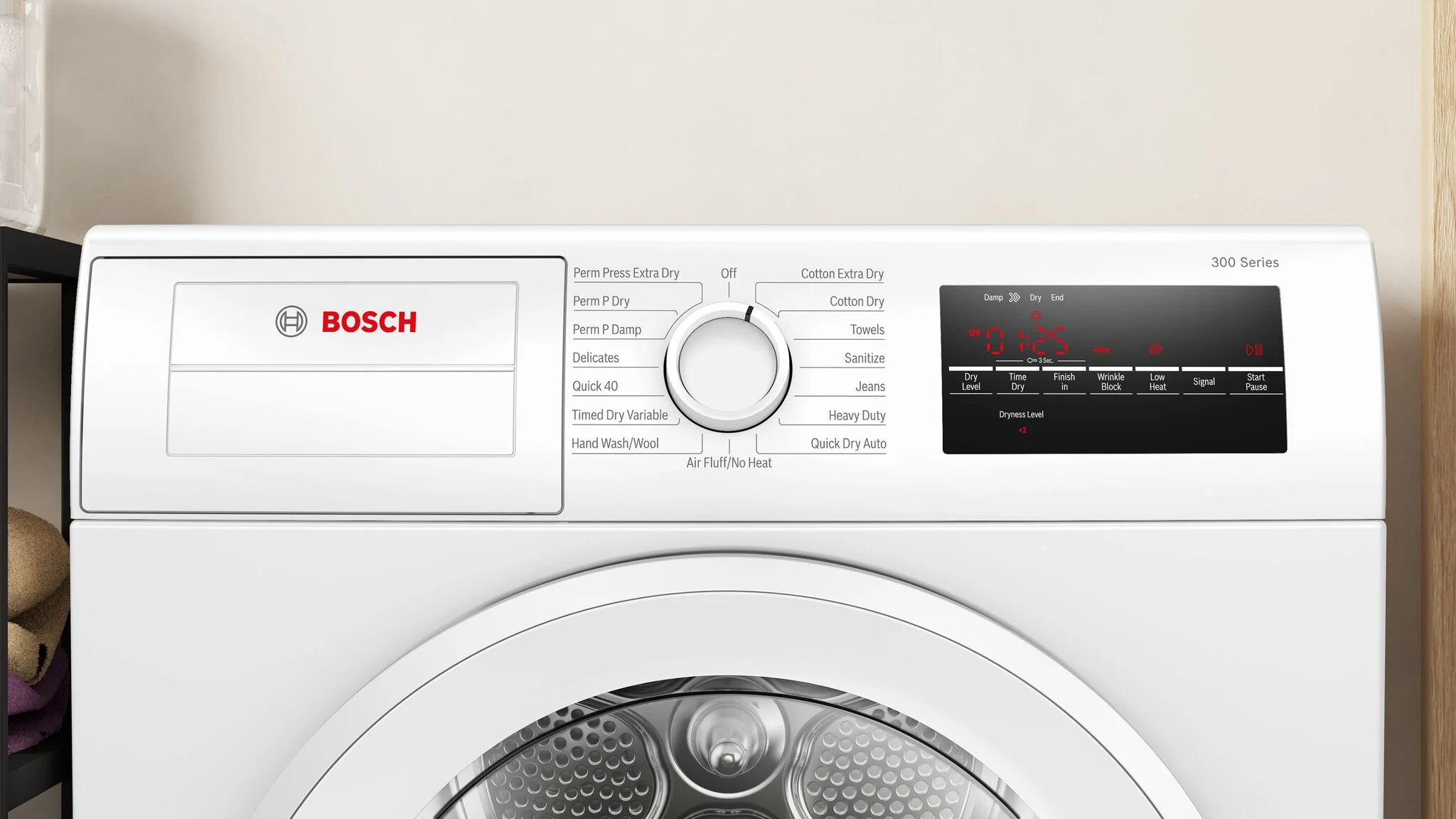 Bosch White Electric Compact 300 Series Dryer (4 Cu.Ft.) - WPA12100UC - Image 5