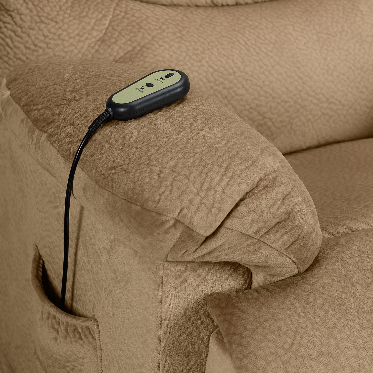 Bradey Power Lift Recliner - Camel - Image 4