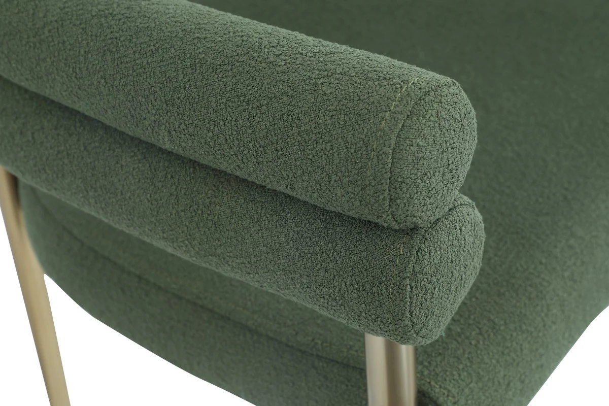 Brantley Dining Chair - Green/Gold - Set of Two - Image 2