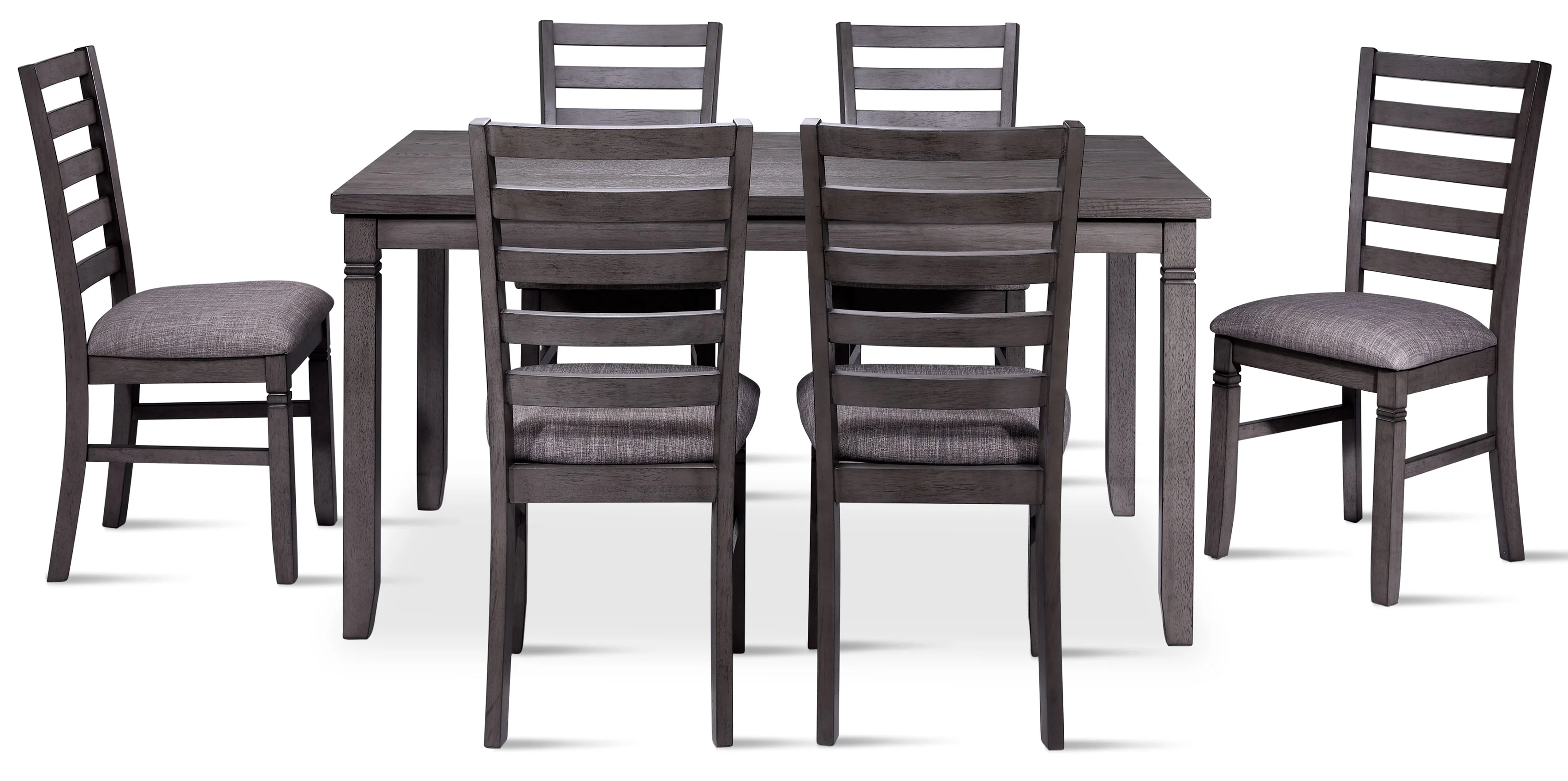 Breeze 7-Piece Dining Set - Dark Grey - Image 2